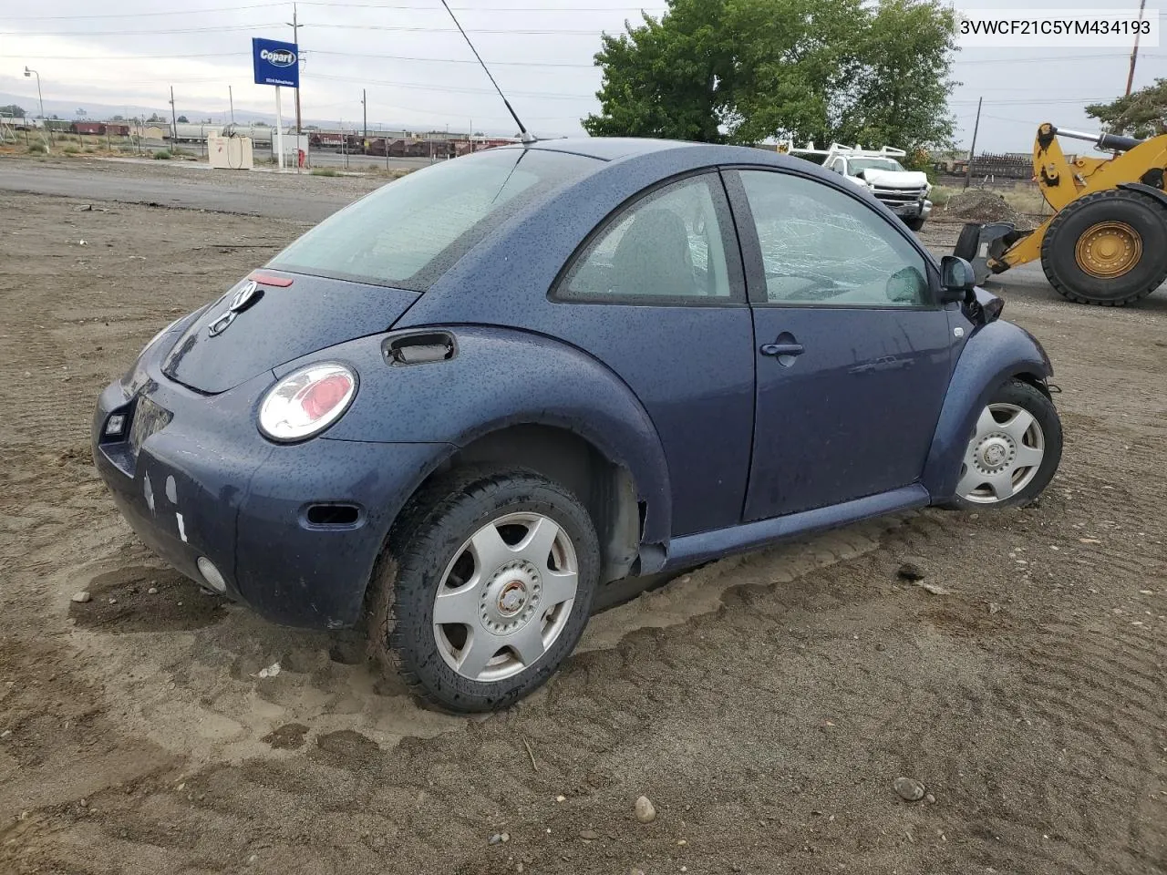 2000 Volkswagen New Beetle Gls Tdi VIN: 3VWCF21C5YM434193 Lot: 65923703