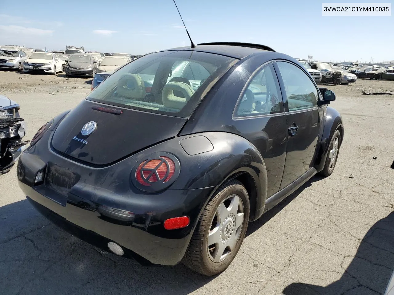 2000 Volkswagen New Beetle Gls VIN: 3VWCA21C1YM410035 Lot: 66006554