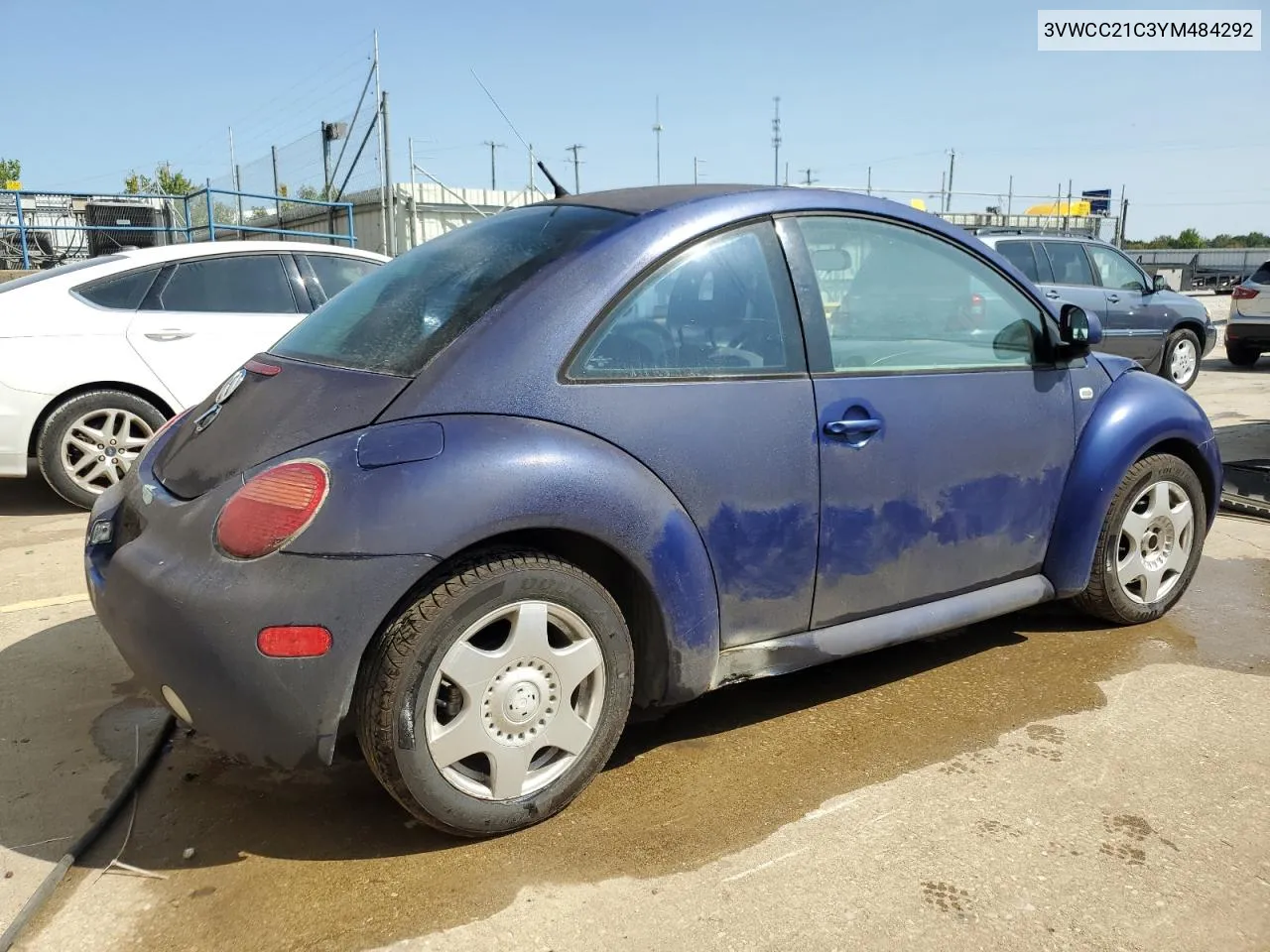 2000 Volkswagen New Beetle Gls VIN: 3VWCC21C3YM484292 Lot: 69258864