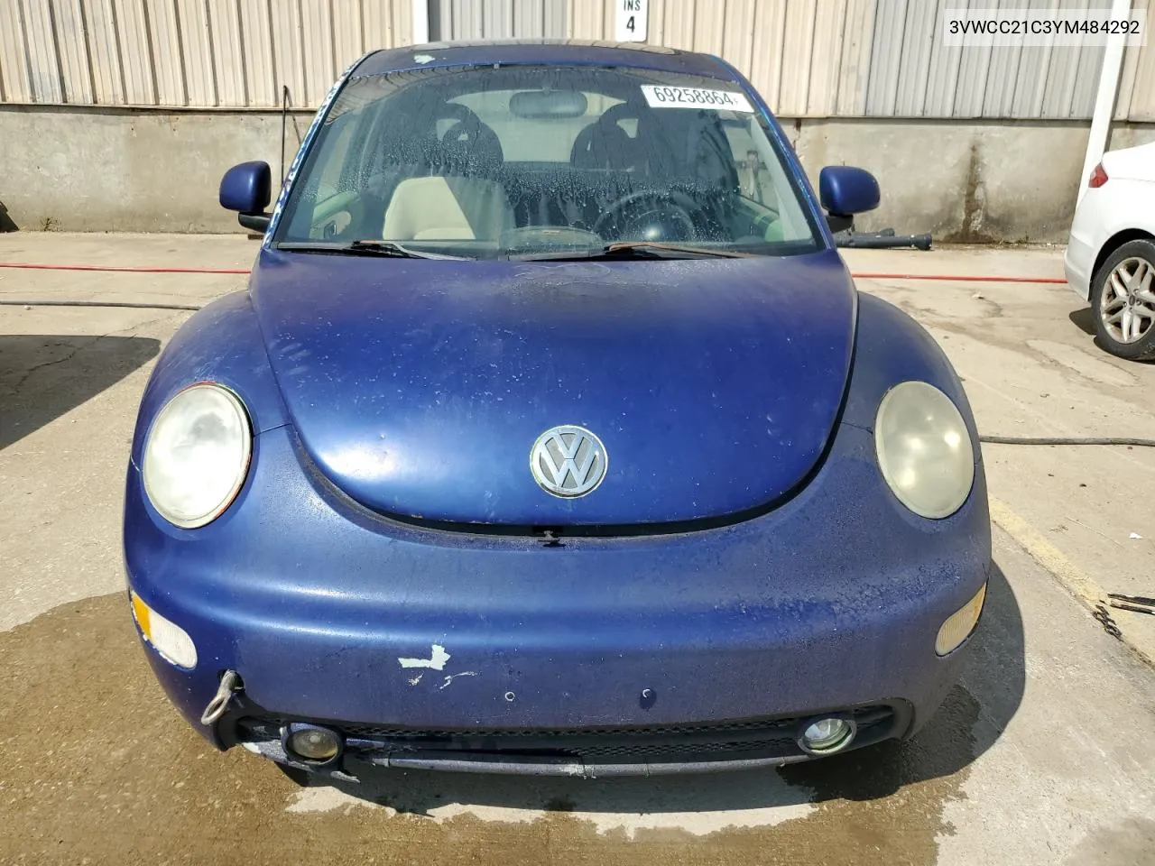 2000 Volkswagen New Beetle Gls VIN: 3VWCC21C3YM484292 Lot: 69258864