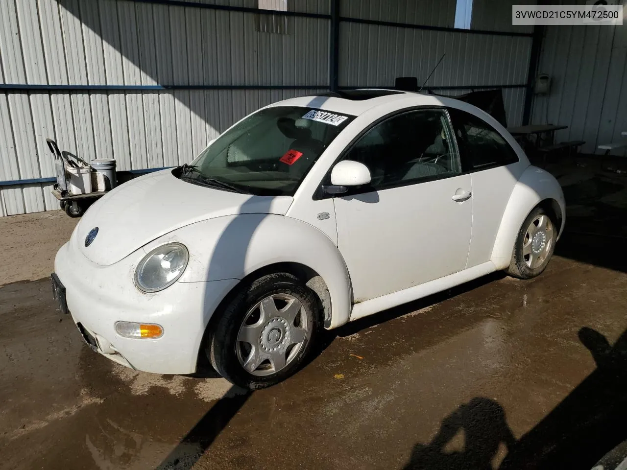 2000 Volkswagen New Beetle Gls VIN: 3VWCD21C5YM472500 Lot: 69537124