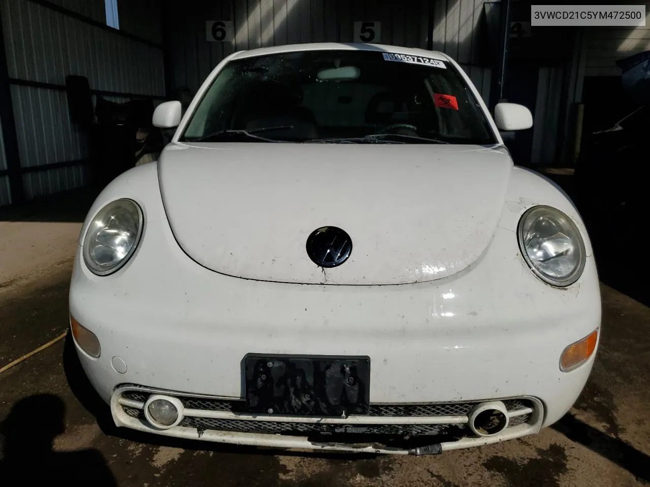 2000 Volkswagen New Beetle Gls VIN: 3VWCD21C5YM472500 Lot: 69537124