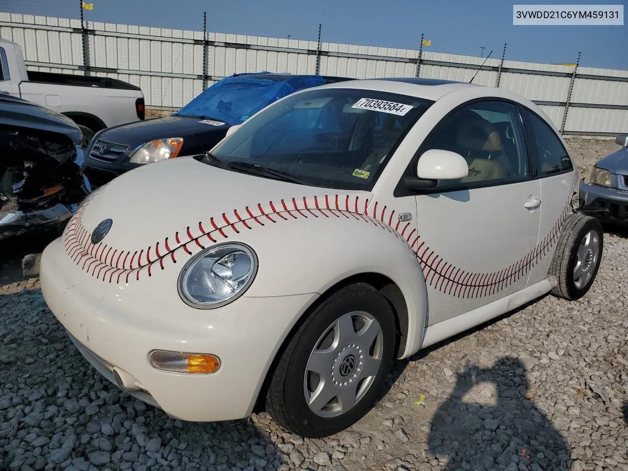 2000 Volkswagen New Beetle Glx VIN: 3VWDD21C6YM459131 Lot: 70393584