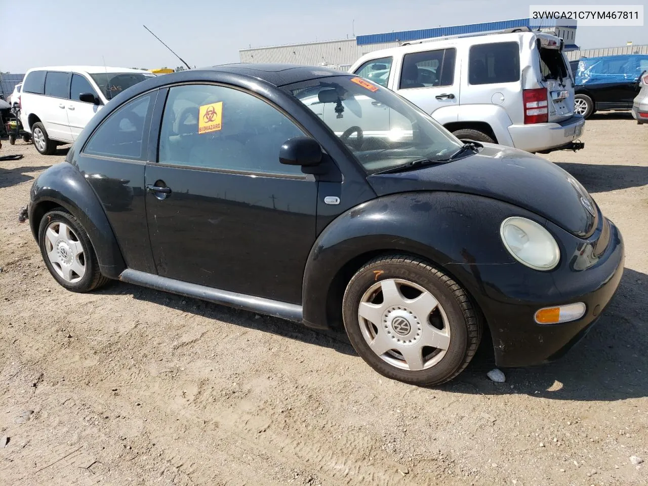 2000 Volkswagen New Beetle Gls VIN: 3VWCA21C7YM467811 Lot: 70427574