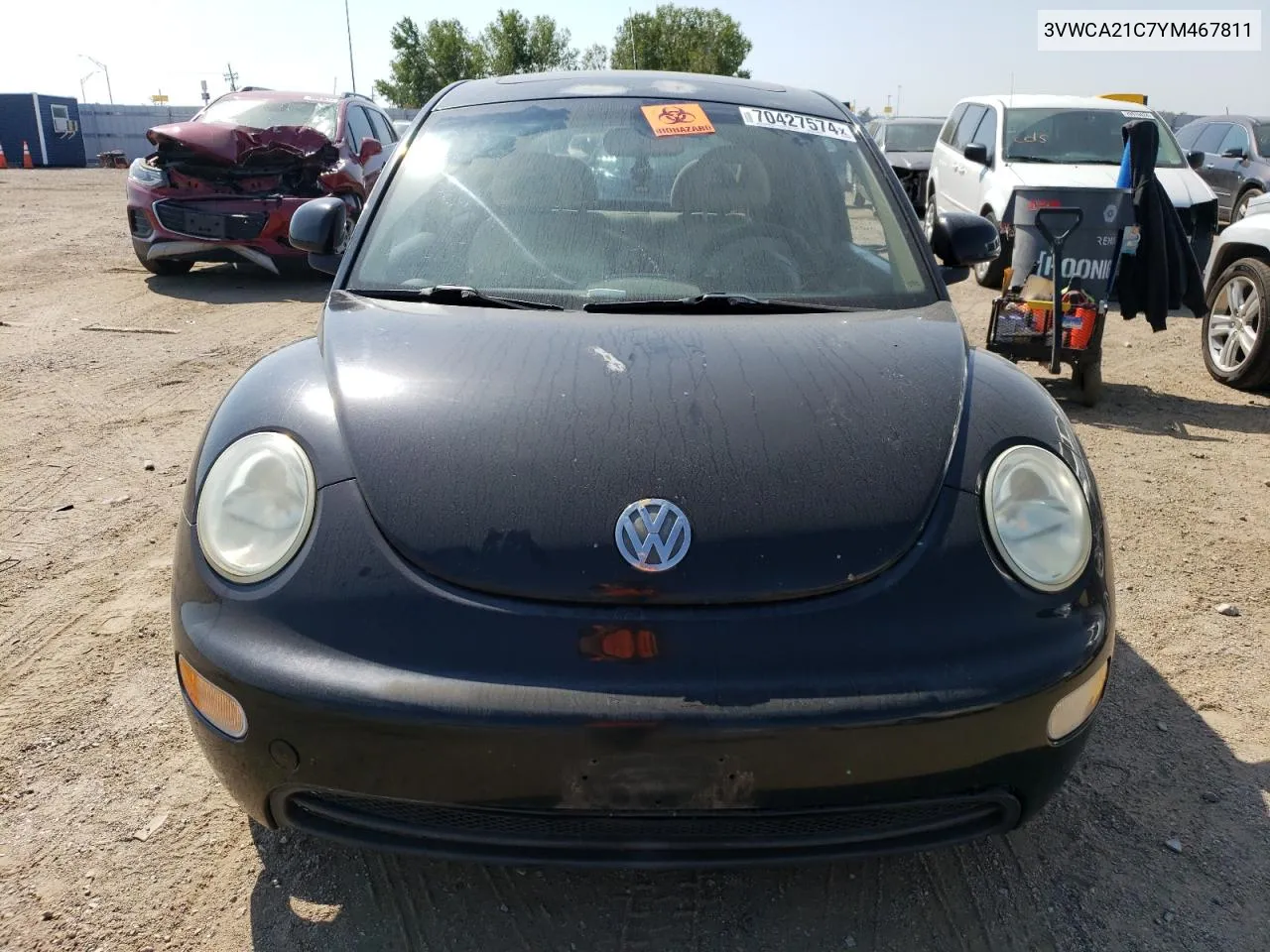 2000 Volkswagen New Beetle Gls VIN: 3VWCA21C7YM467811 Lot: 70427574