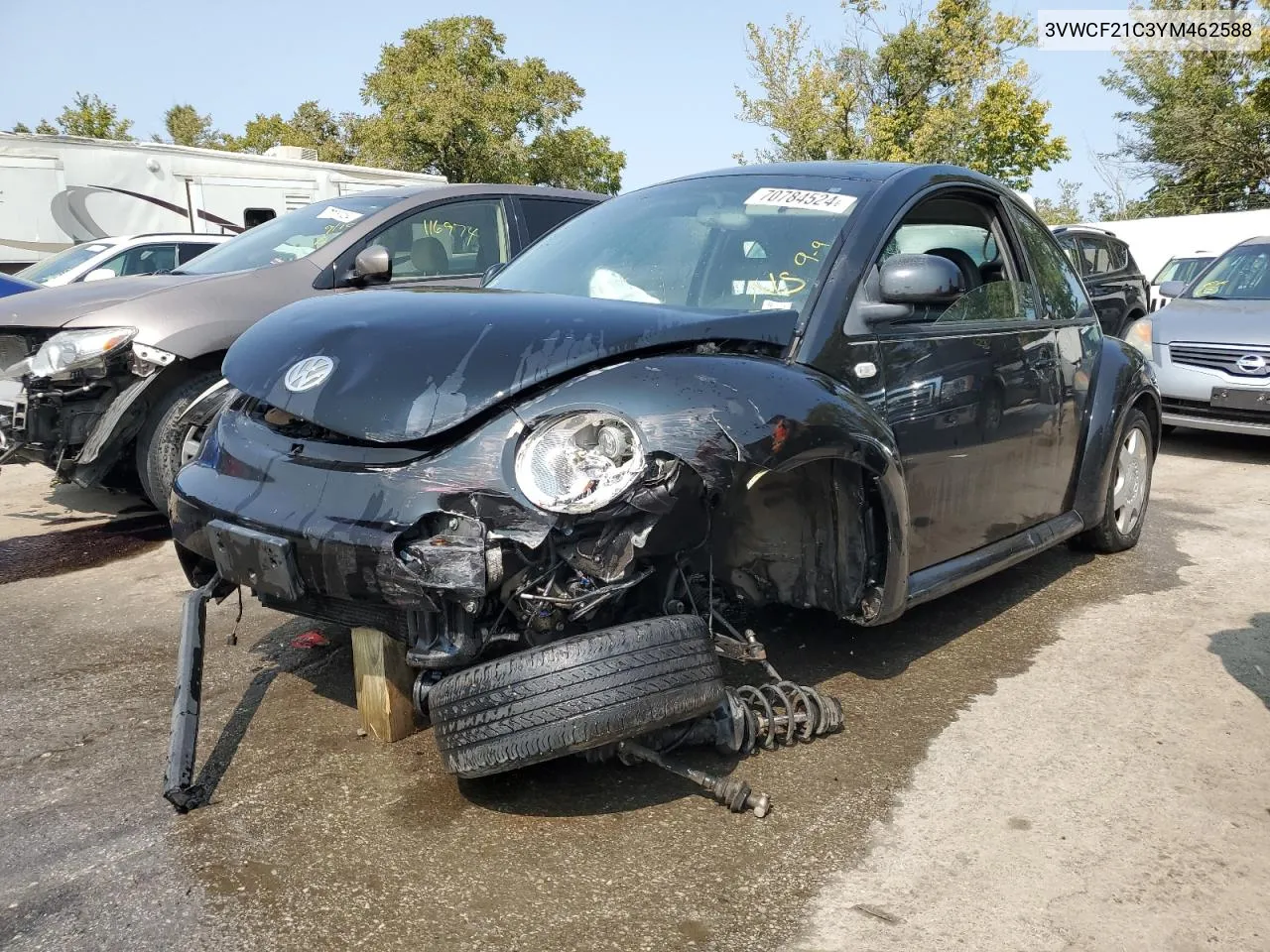 2000 Volkswagen New Beetle Gls Tdi VIN: 3VWCF21C3YM462588 Lot: 70784524