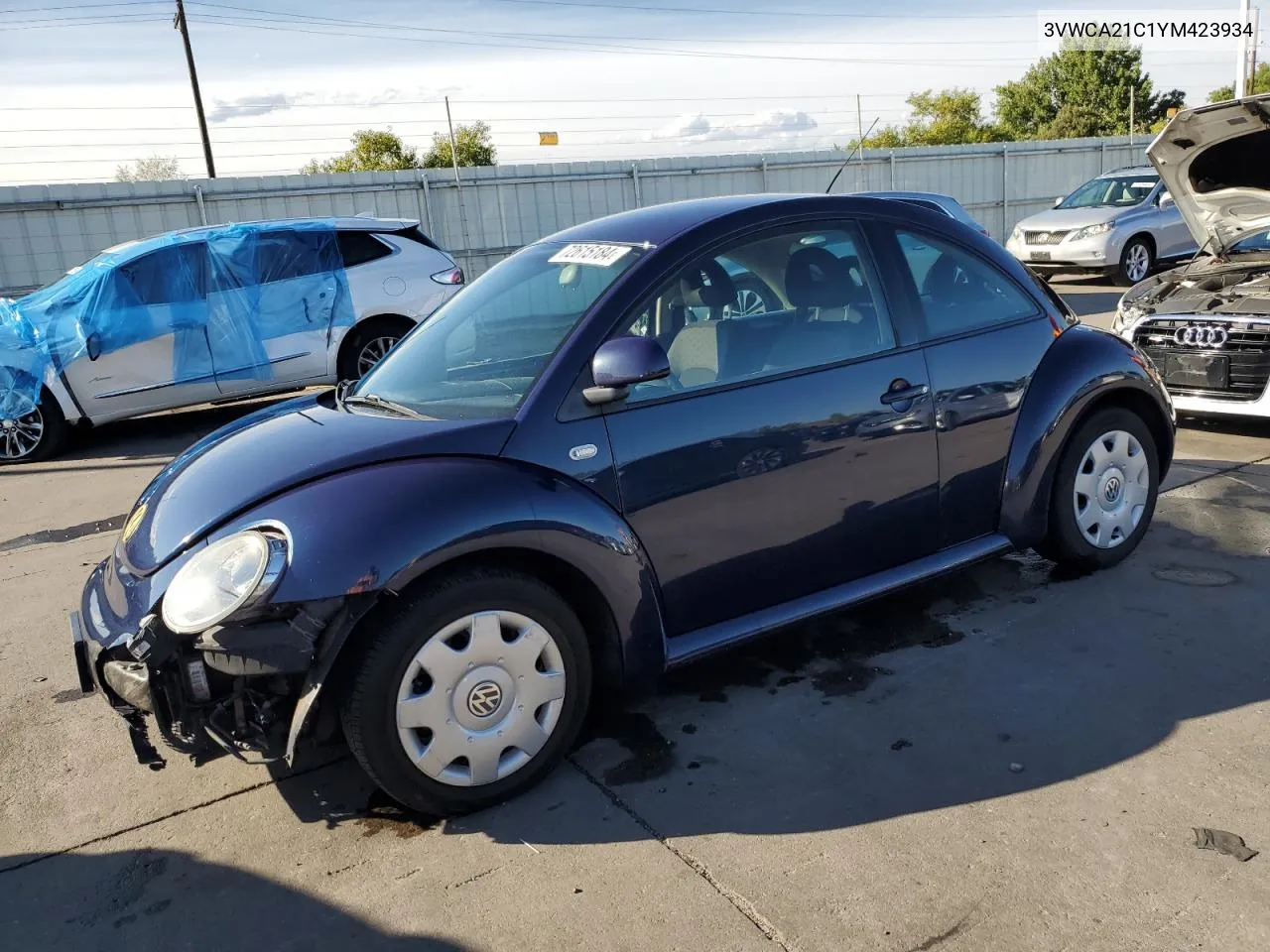 2000 Volkswagen New Beetle Gls VIN: 3VWCA21C1YM423934 Lot: 72615184