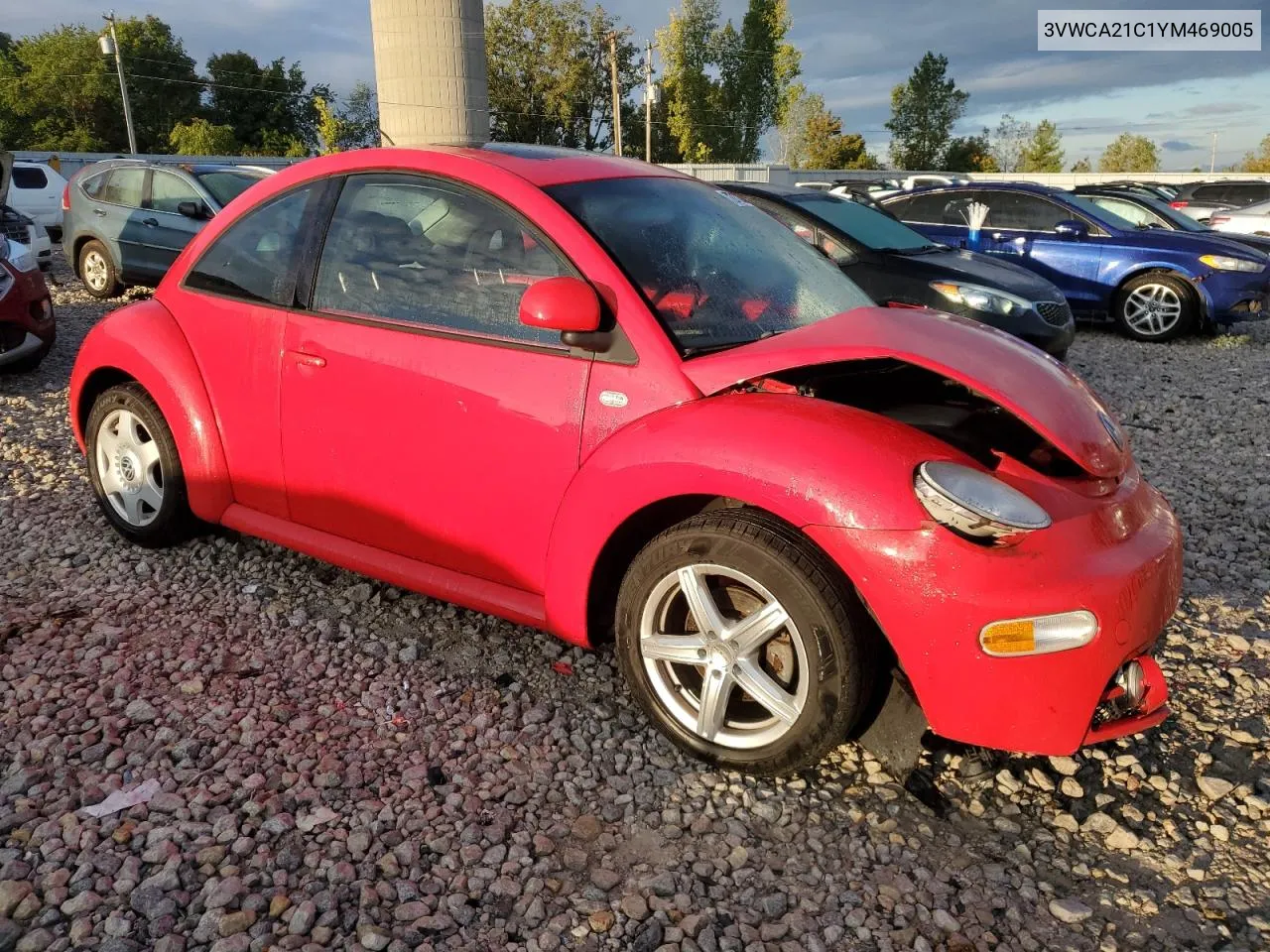 2000 Volkswagen New Beetle Gls VIN: 3VWCA21C1YM469005 Lot: 72717294