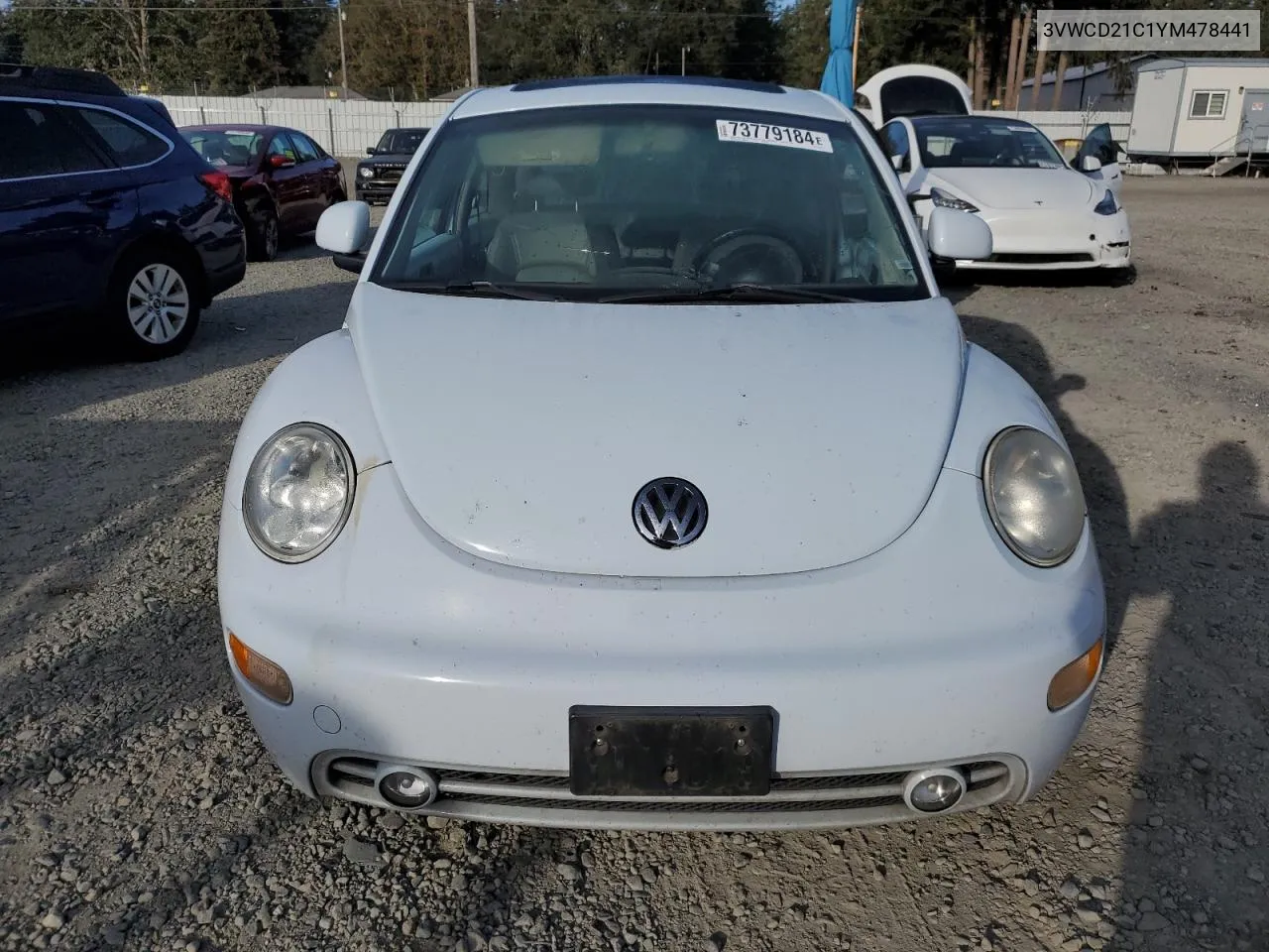 2000 Volkswagen New Beetle Gls VIN: 3VWCD21C1YM478441 Lot: 73779184