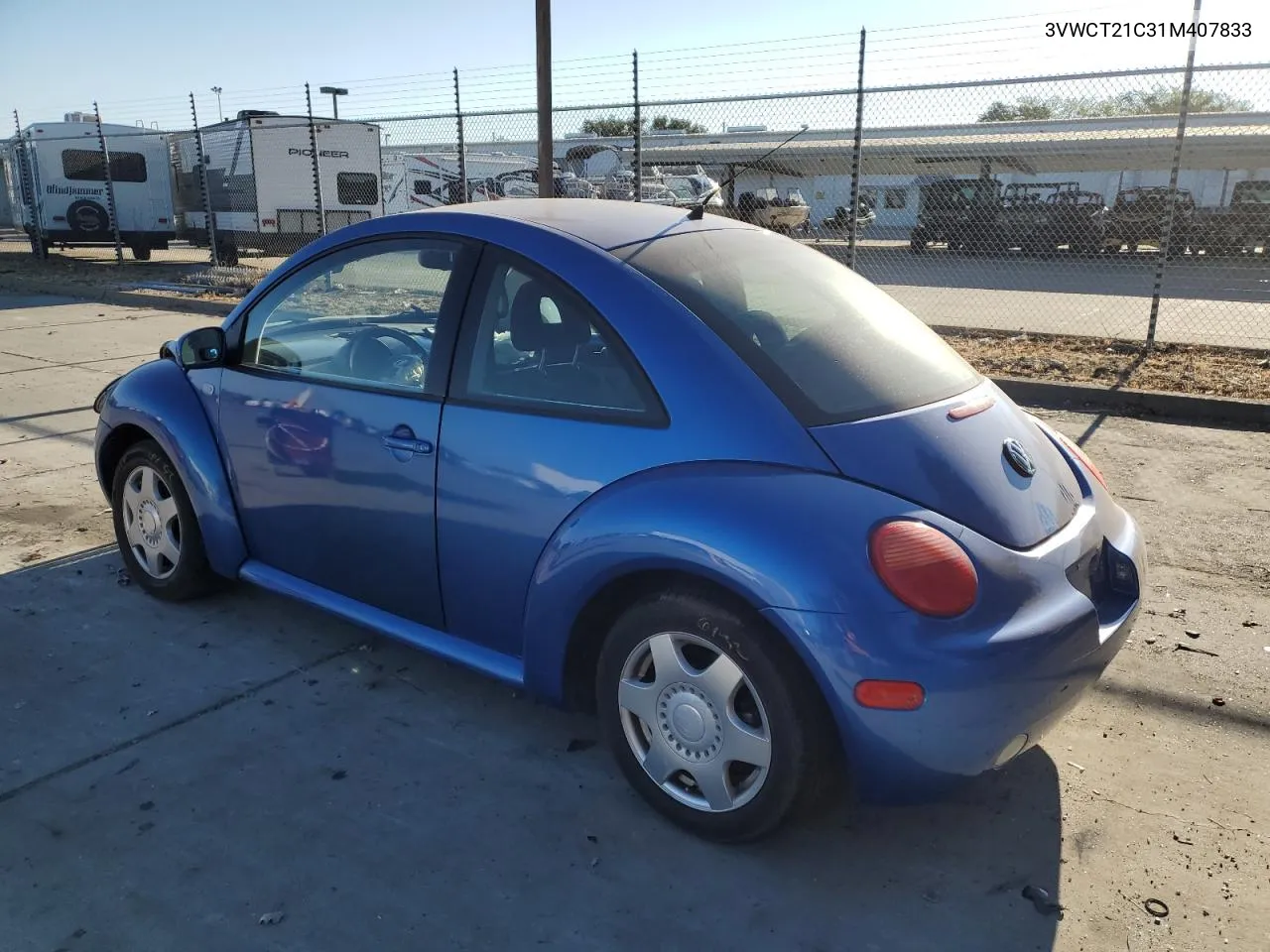 2001 Volkswagen New Beetle Gls VIN: 3VWCT21C31M407833 Lot: 66960134