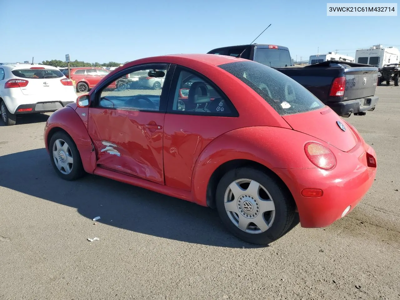 3VWCK21C61M432714 2001 Volkswagen New Beetle Gls