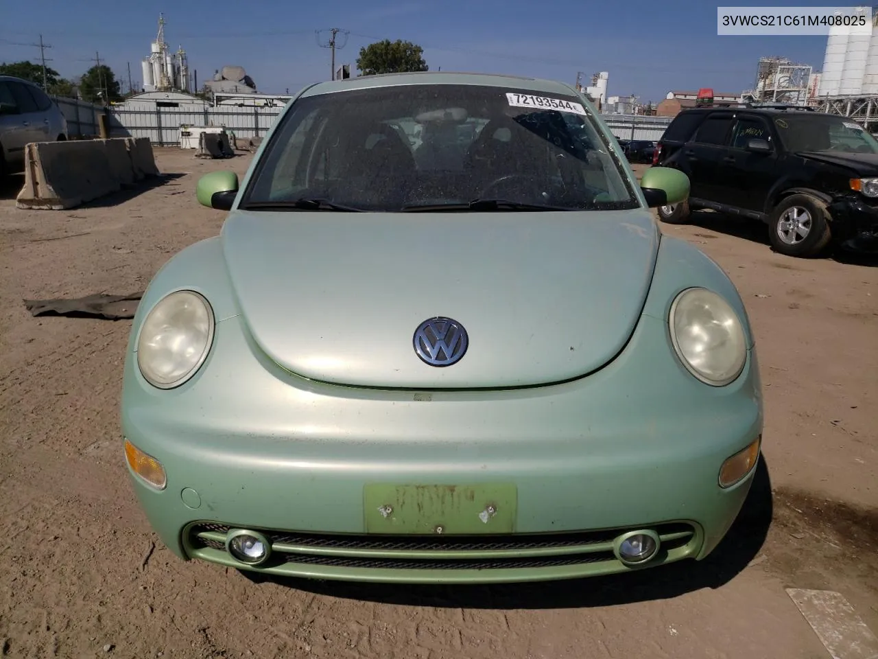 2001 Volkswagen New Beetle Gls VIN: 3VWCS21C61M408025 Lot: 72193544