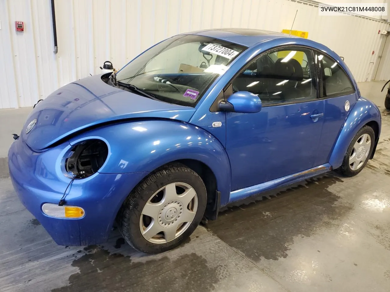 2001 Volkswagen New Beetle Gls VIN: 3VWCK21C81M448008 Lot: 73727004