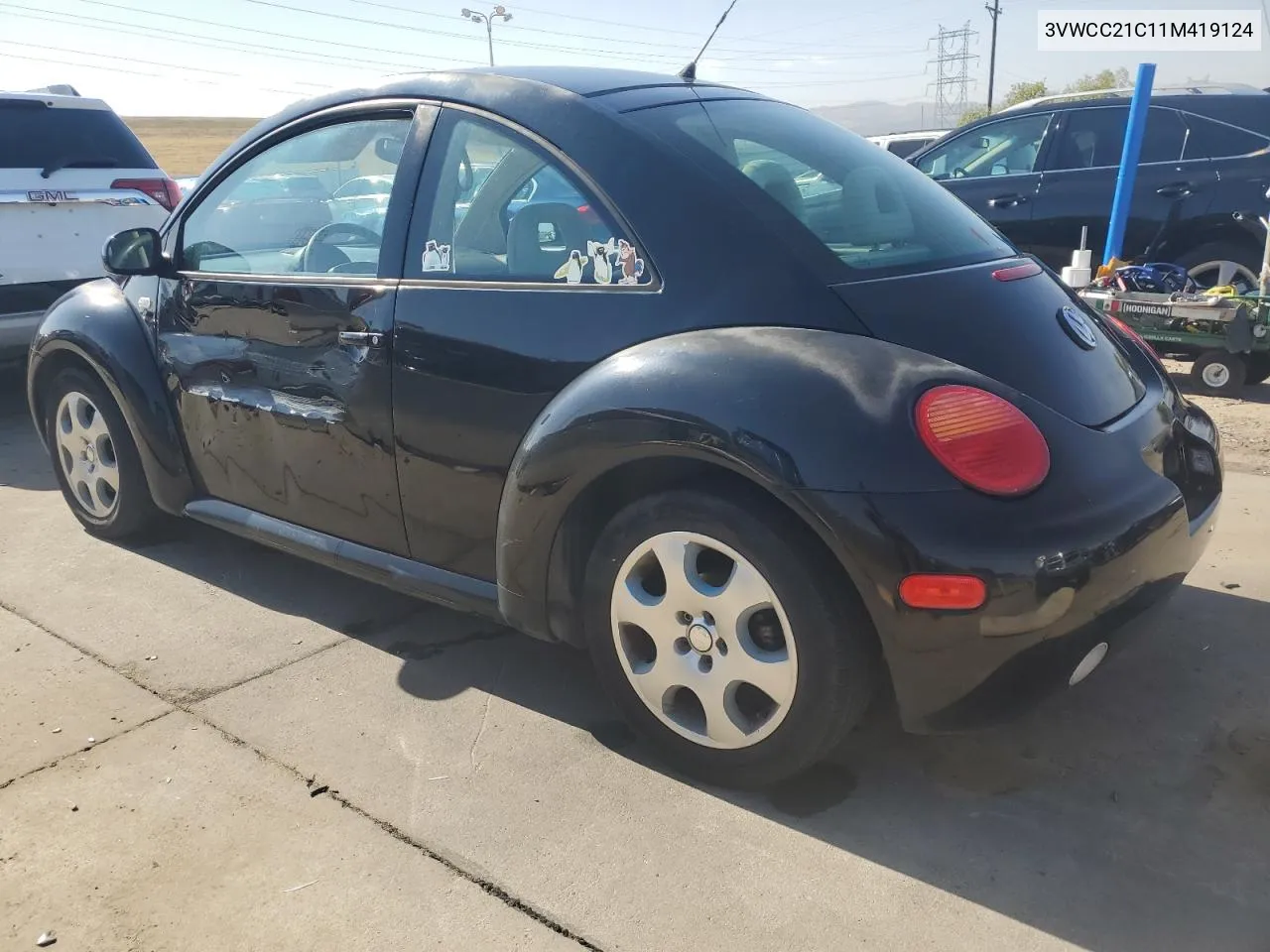 2001 Volkswagen New Beetle Gls VIN: 3VWCC21C11M419124 Lot: 73787654