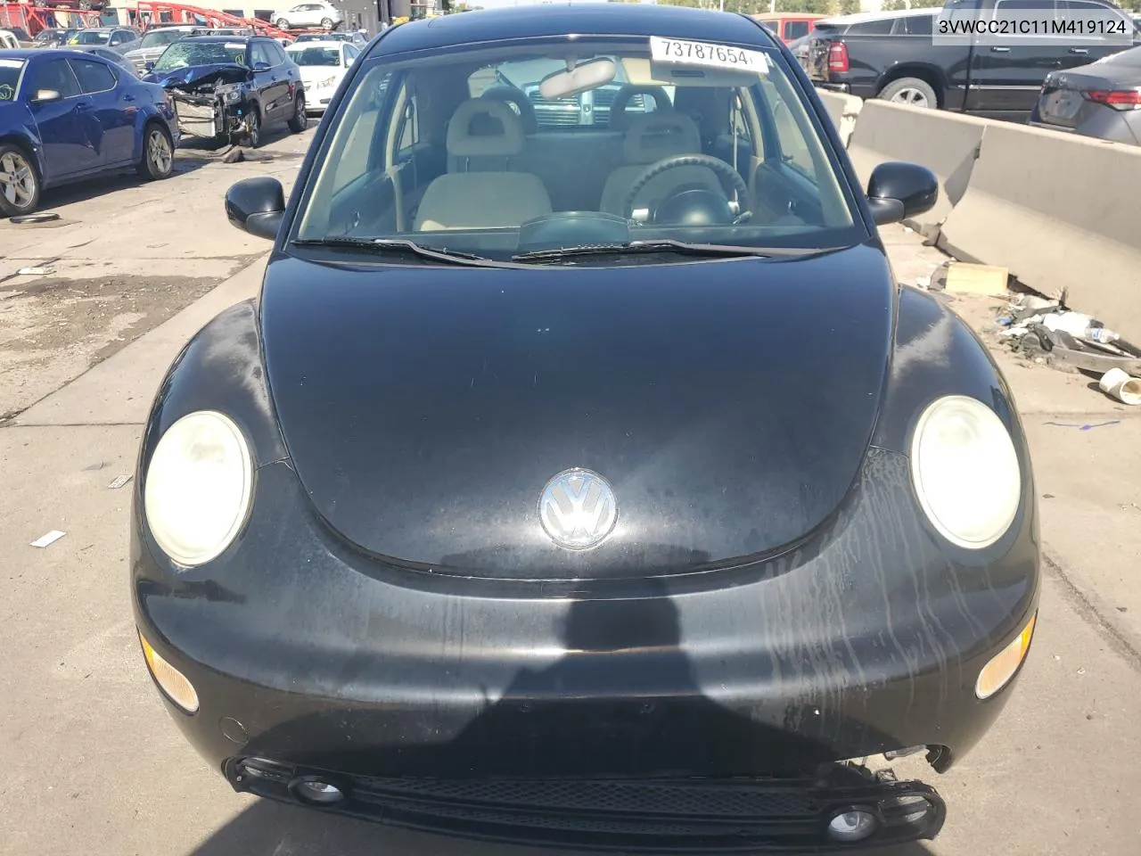 2001 Volkswagen New Beetle Gls VIN: 3VWCC21C11M419124 Lot: 73787654