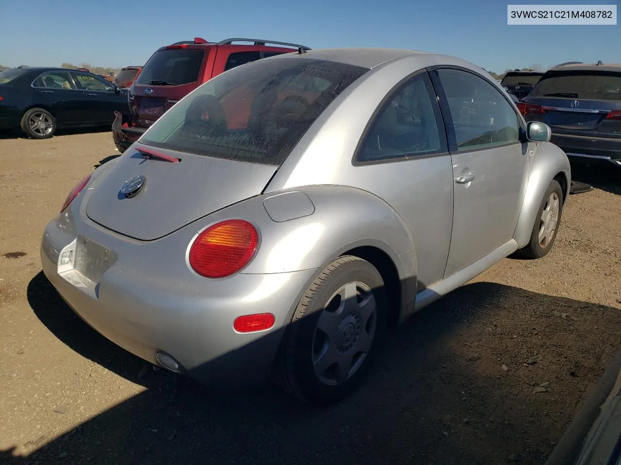 2001 Volkswagen New Beetle Gls VIN: 3VWCS21C21M408782 Lot: 75996264