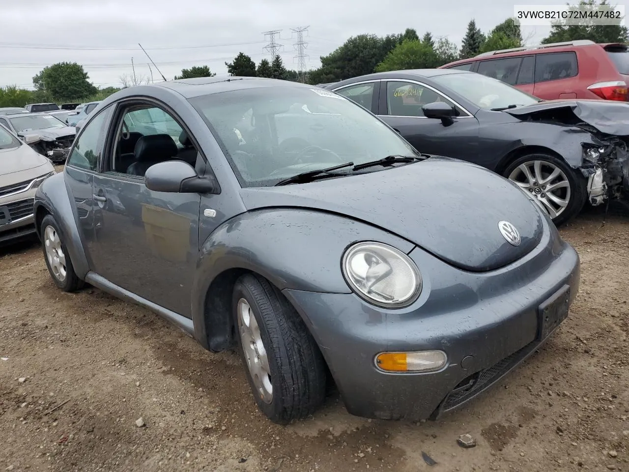 2002 Volkswagen New Beetle Gls VIN: 3VWCB21C72M447482 Lot: 65984704