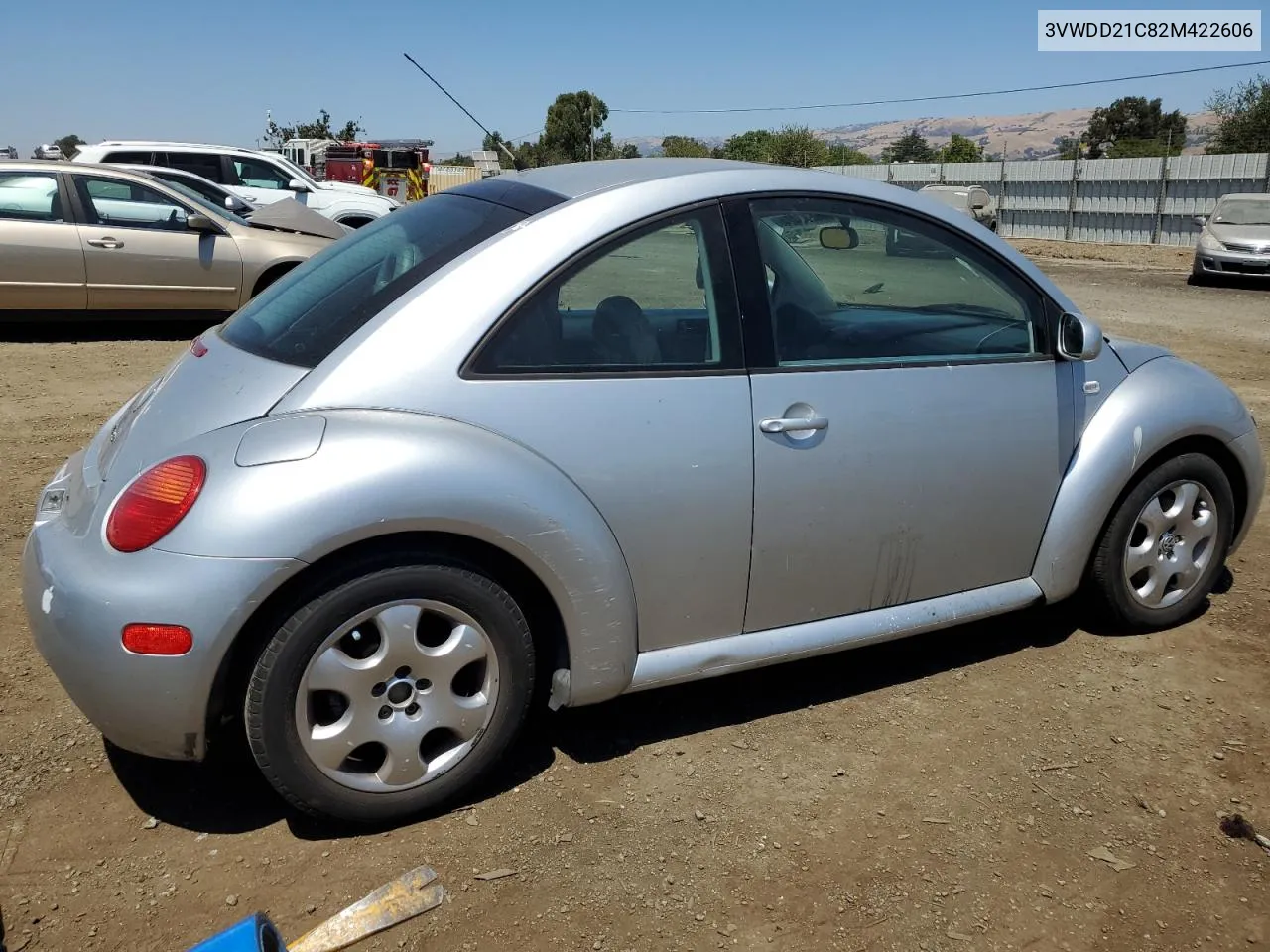 2002 Volkswagen New Beetle Glx VIN: 3VWDD21C82M422606 Lot: 65993424