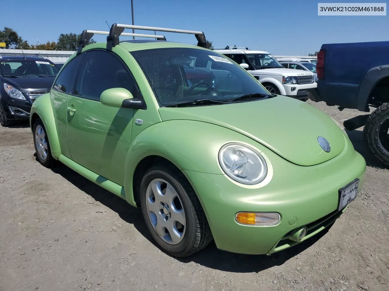 2002 Volkswagen New Beetle Gls VIN: 3VWCK21C02M461868 Lot: 68954434