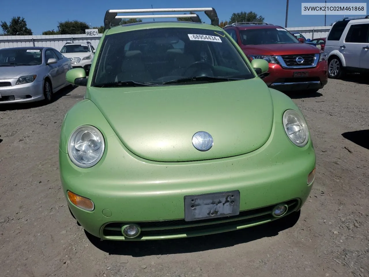 2002 Volkswagen New Beetle Gls VIN: 3VWCK21C02M461868 Lot: 68954434