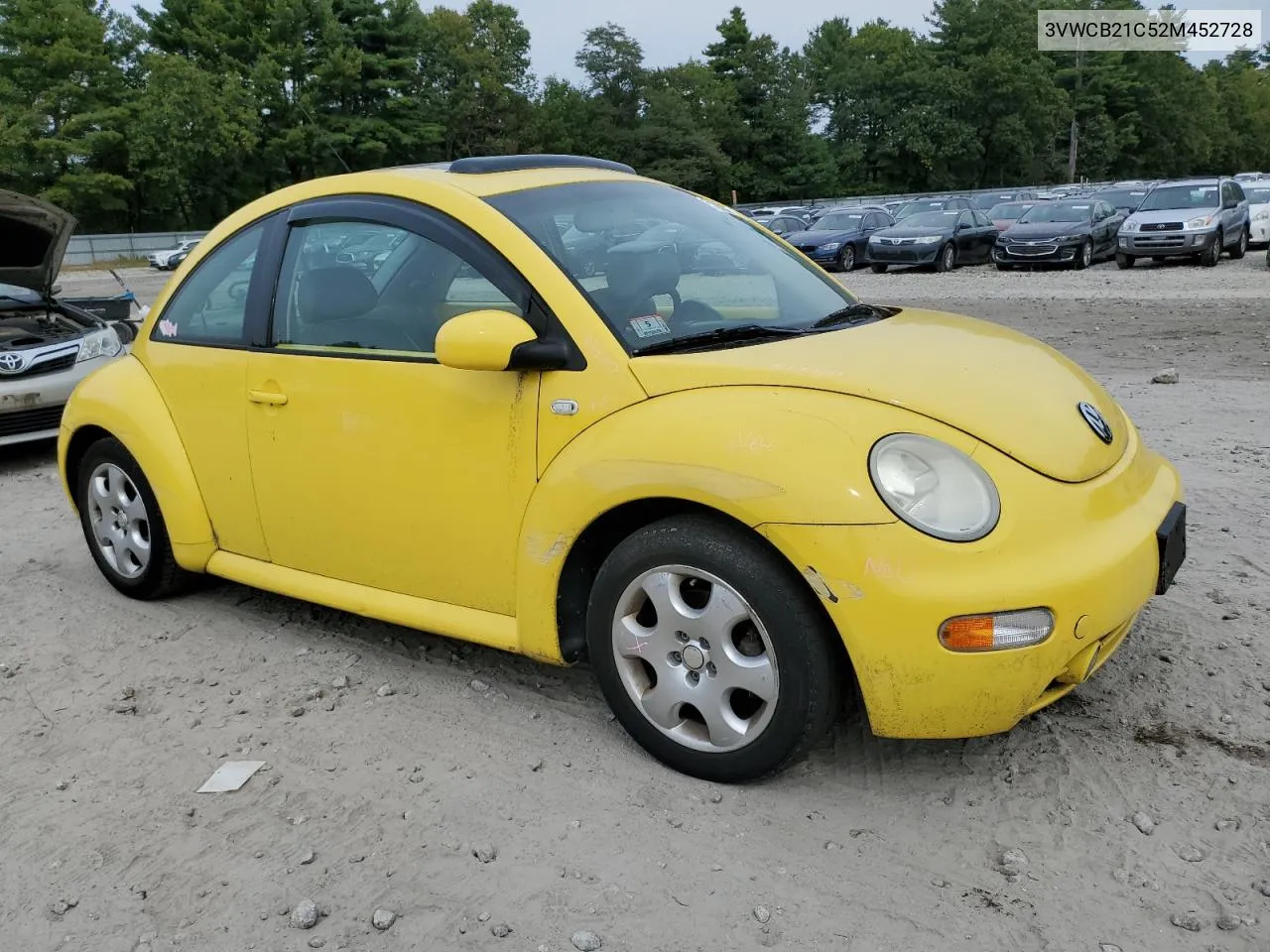 2002 Volkswagen New Beetle Gls VIN: 3VWCB21C52M452728 Lot: 71810394