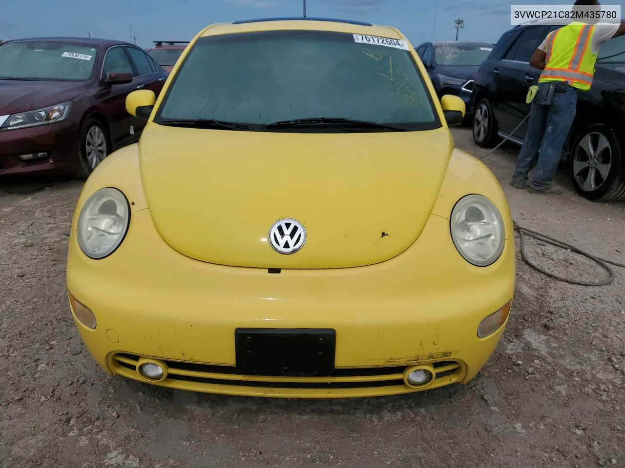 2002 Volkswagen New Beetle Gls Tdi VIN: 3VWCP21C82M435780 Lot: 76172604