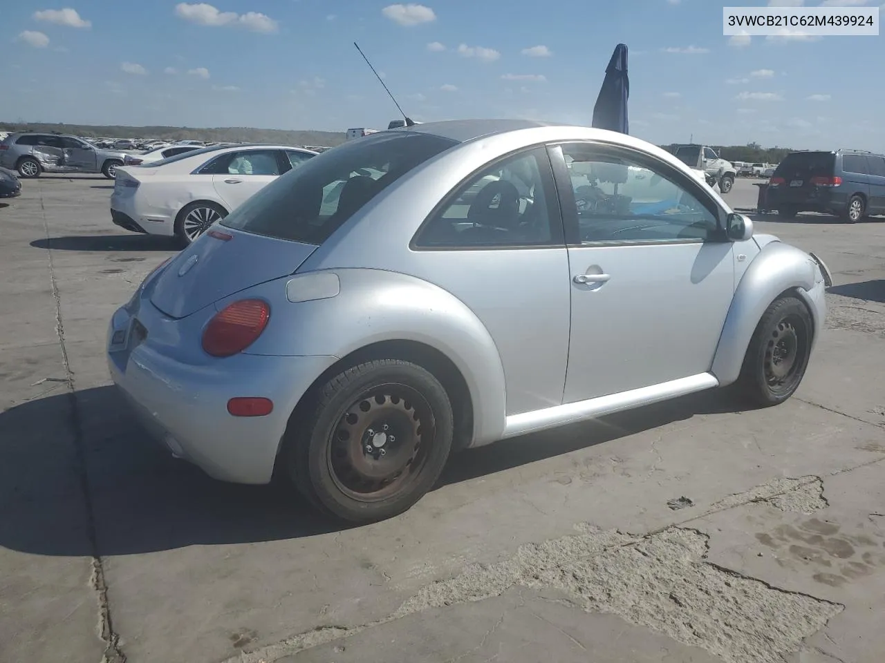 2002 Volkswagen New Beetle Gls VIN: 3VWCB21C62M439924 Lot: 77468764