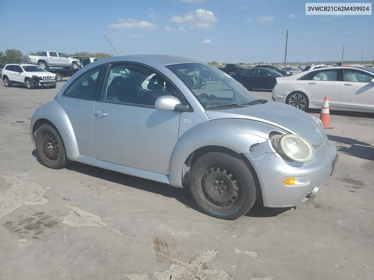 2002 Volkswagen New Beetle Gls VIN: 3VWCB21C62M439924 Lot: 77468764