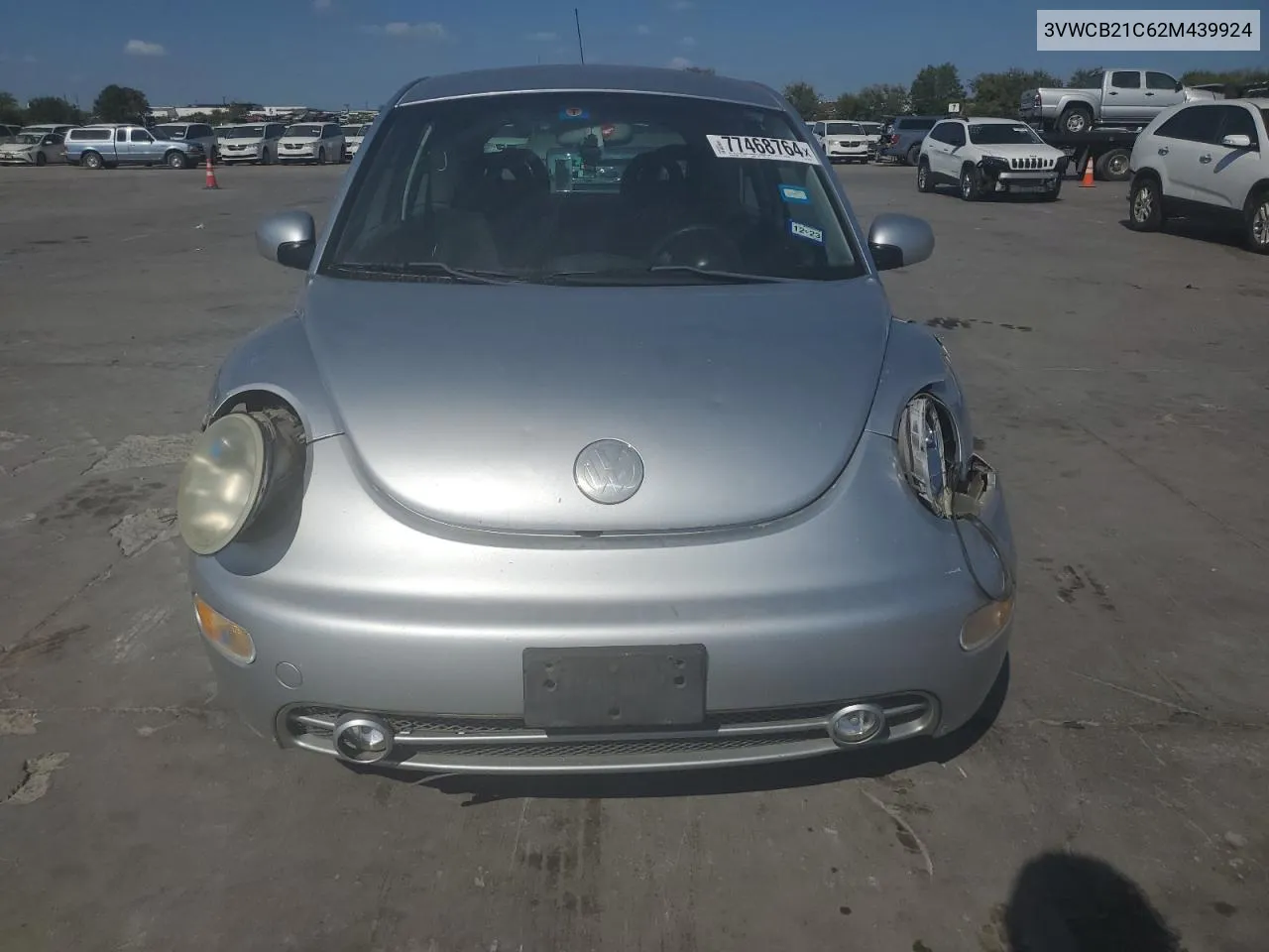 2002 Volkswagen New Beetle Gls VIN: 3VWCB21C62M439924 Lot: 77468764