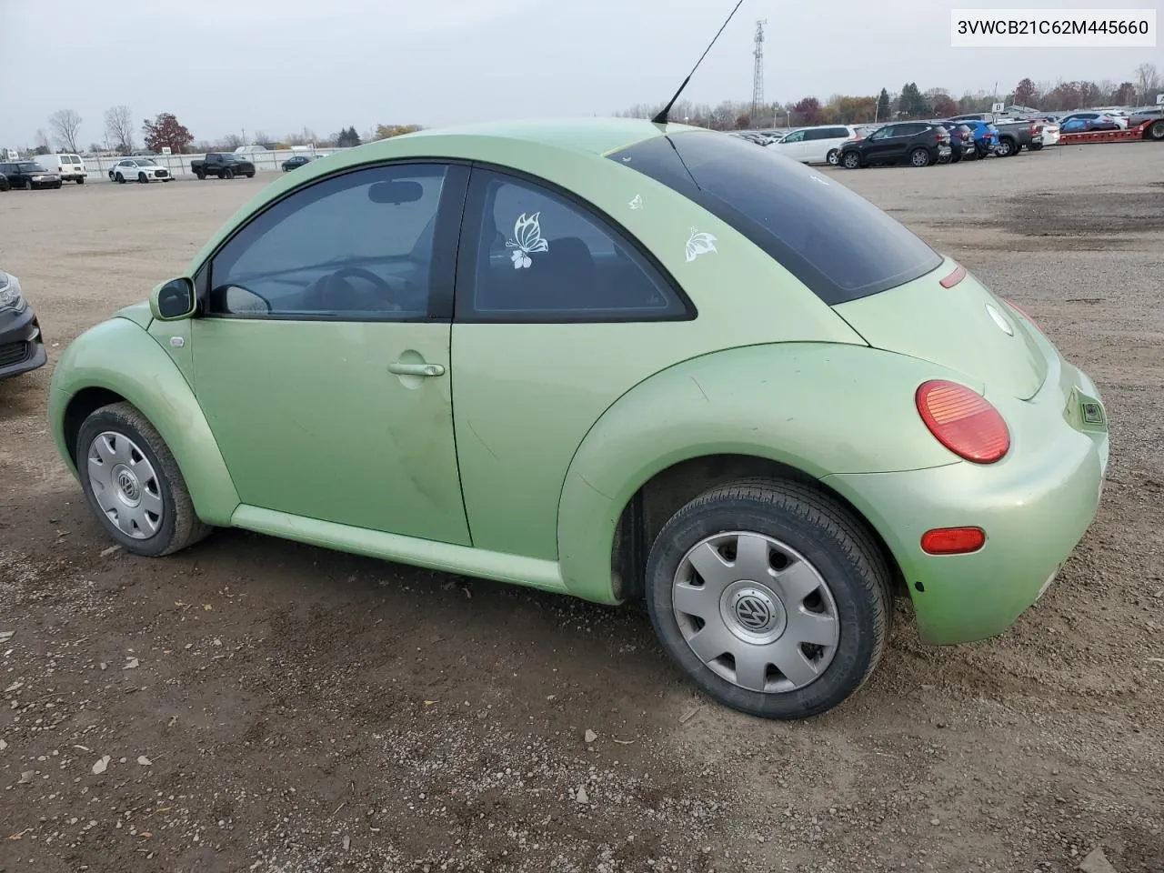 2002 Volkswagen New Beetle Gls VIN: 3VWCB21C62M445660 Lot: 78130584