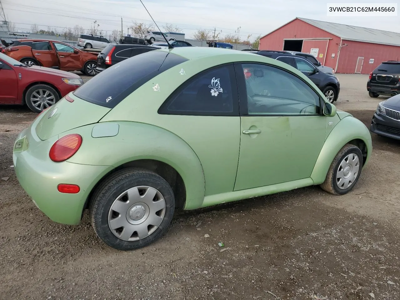 2002 Volkswagen New Beetle Gls VIN: 3VWCB21C62M445660 Lot: 78130584