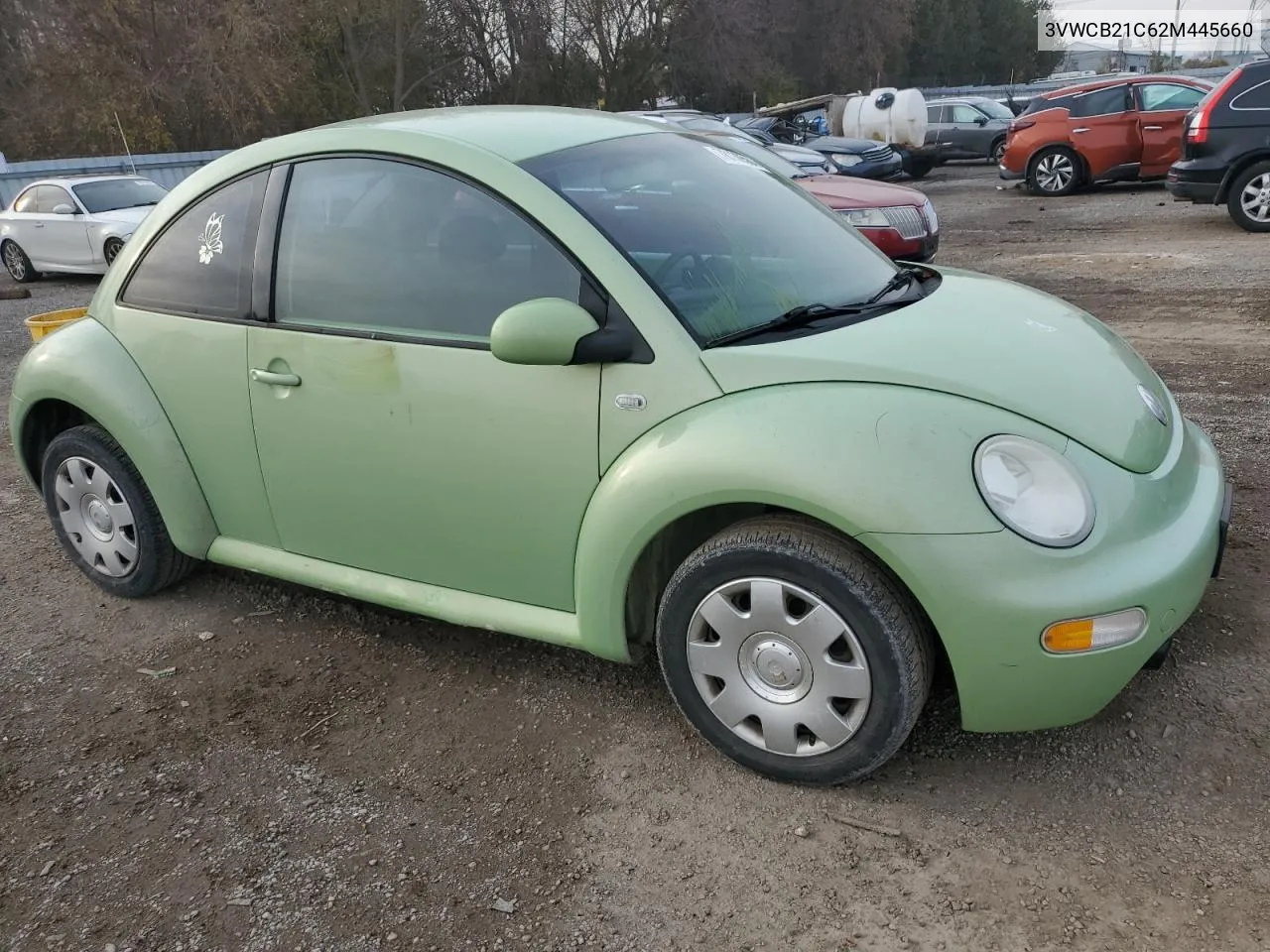 2002 Volkswagen New Beetle Gls VIN: 3VWCB21C62M445660 Lot: 78130584