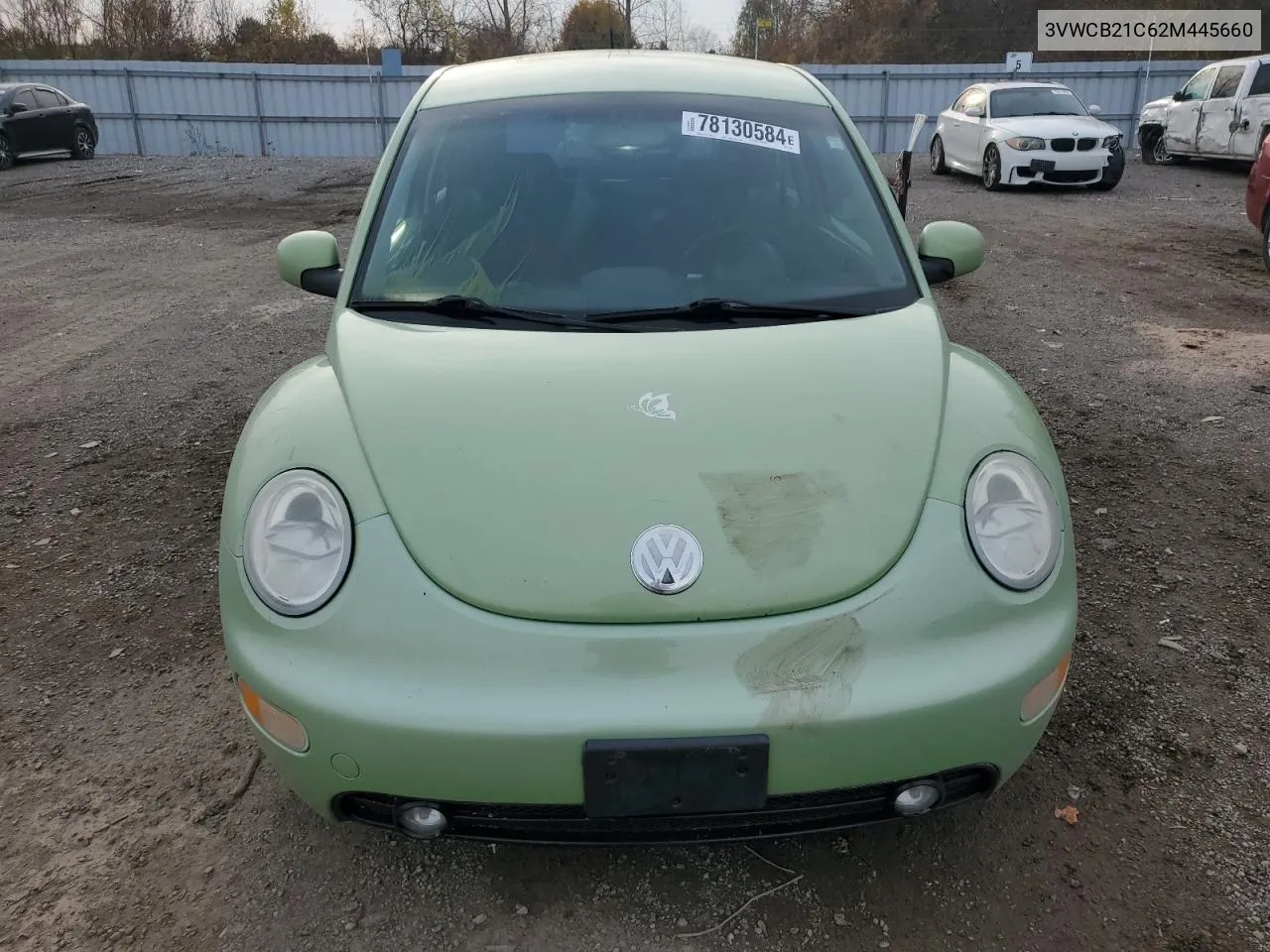 2002 Volkswagen New Beetle Gls VIN: 3VWCB21C62M445660 Lot: 78130584