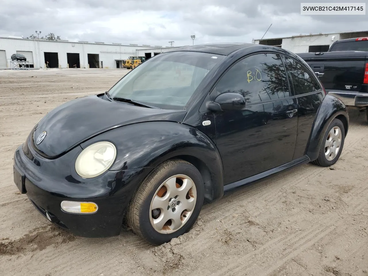 2002 Volkswagen New Beetle Gls VIN: 3VWCB21C42M417145 Lot: 79058344