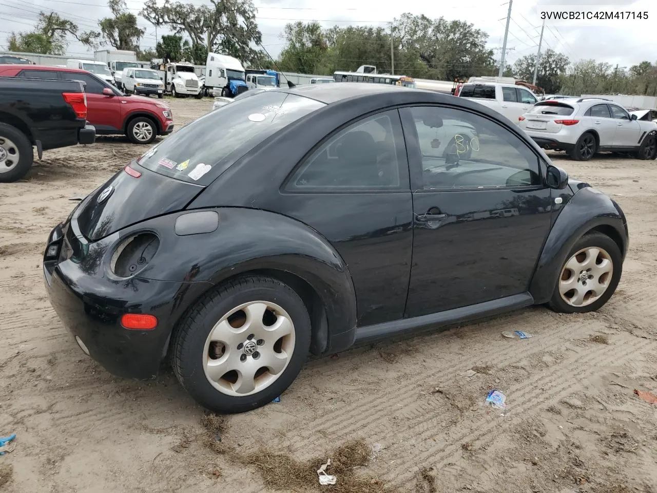 2002 Volkswagen New Beetle Gls VIN: 3VWCB21C42M417145 Lot: 79058344