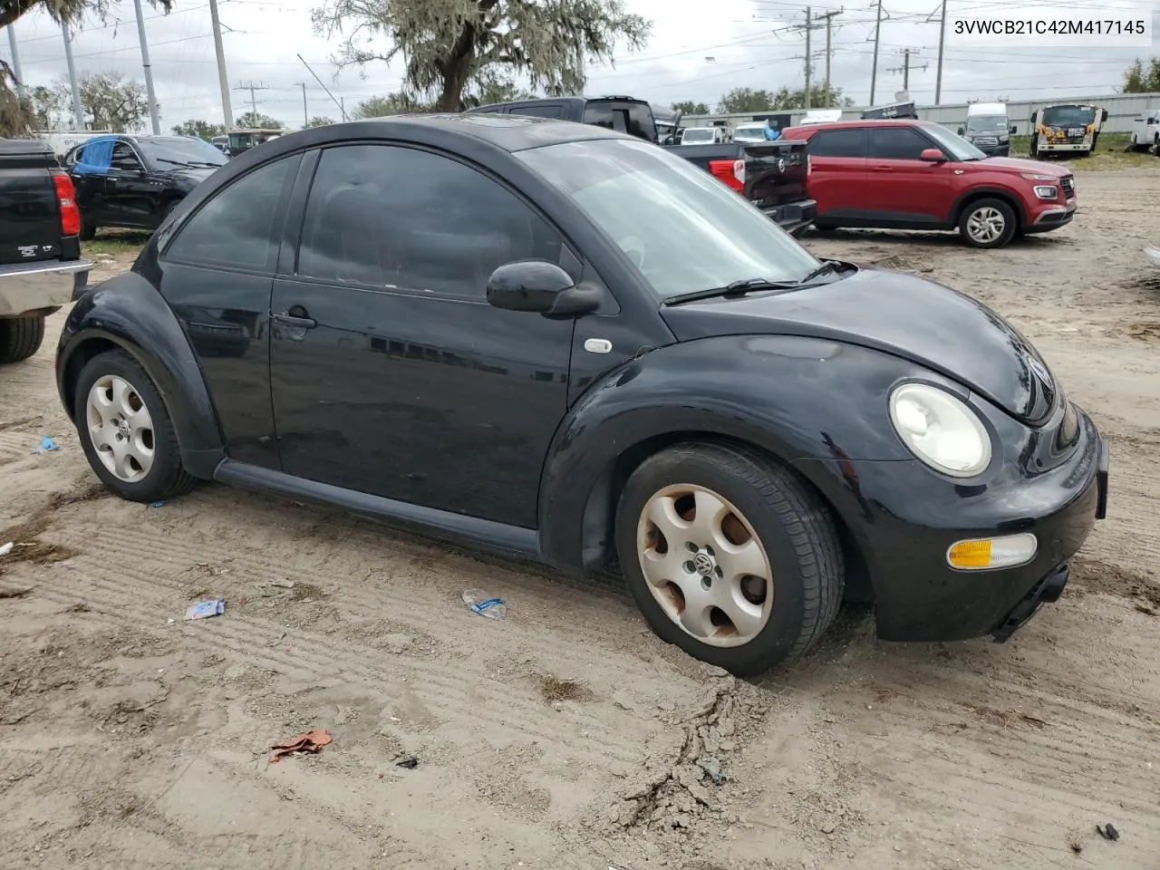 2002 Volkswagen New Beetle Gls VIN: 3VWCB21C42M417145 Lot: 79058344