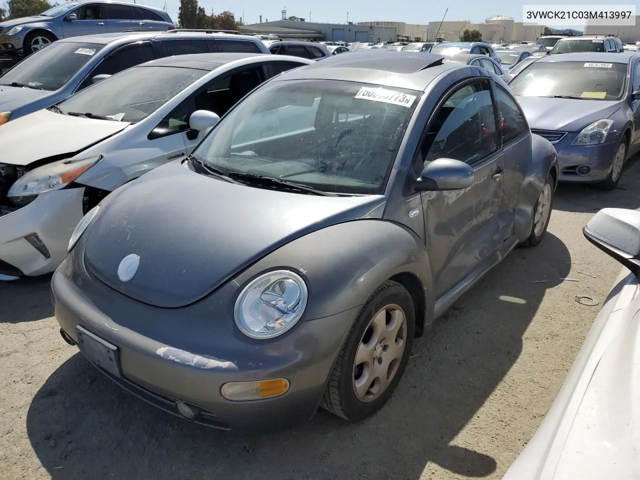 2003 Volkswagen New Beetle Gls VIN: 3VWCK21C03M413997 Lot: 61378964