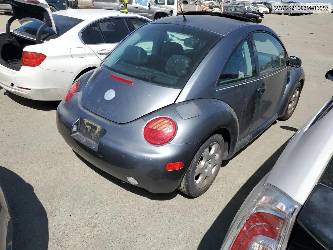 2003 Volkswagen New Beetle Gls VIN: 3VWCK21C03M413997 Lot: 61378964