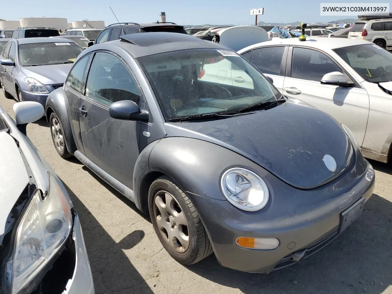 3VWCK21C03M413997 2003 Volkswagen New Beetle Gls