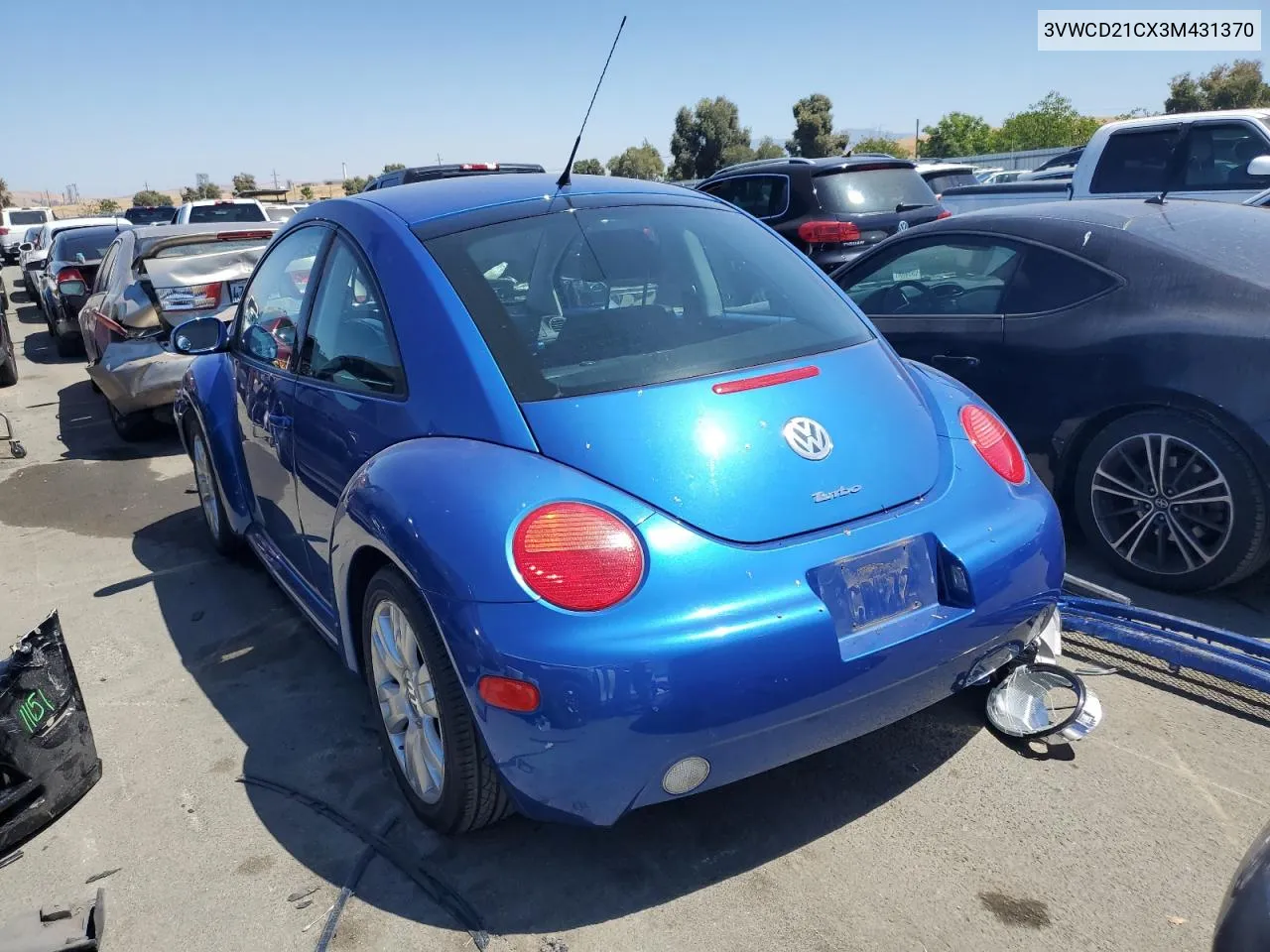 2003 Volkswagen New Beetle Gls VIN: 3VWCD21CX3M431370 Lot: 65962224