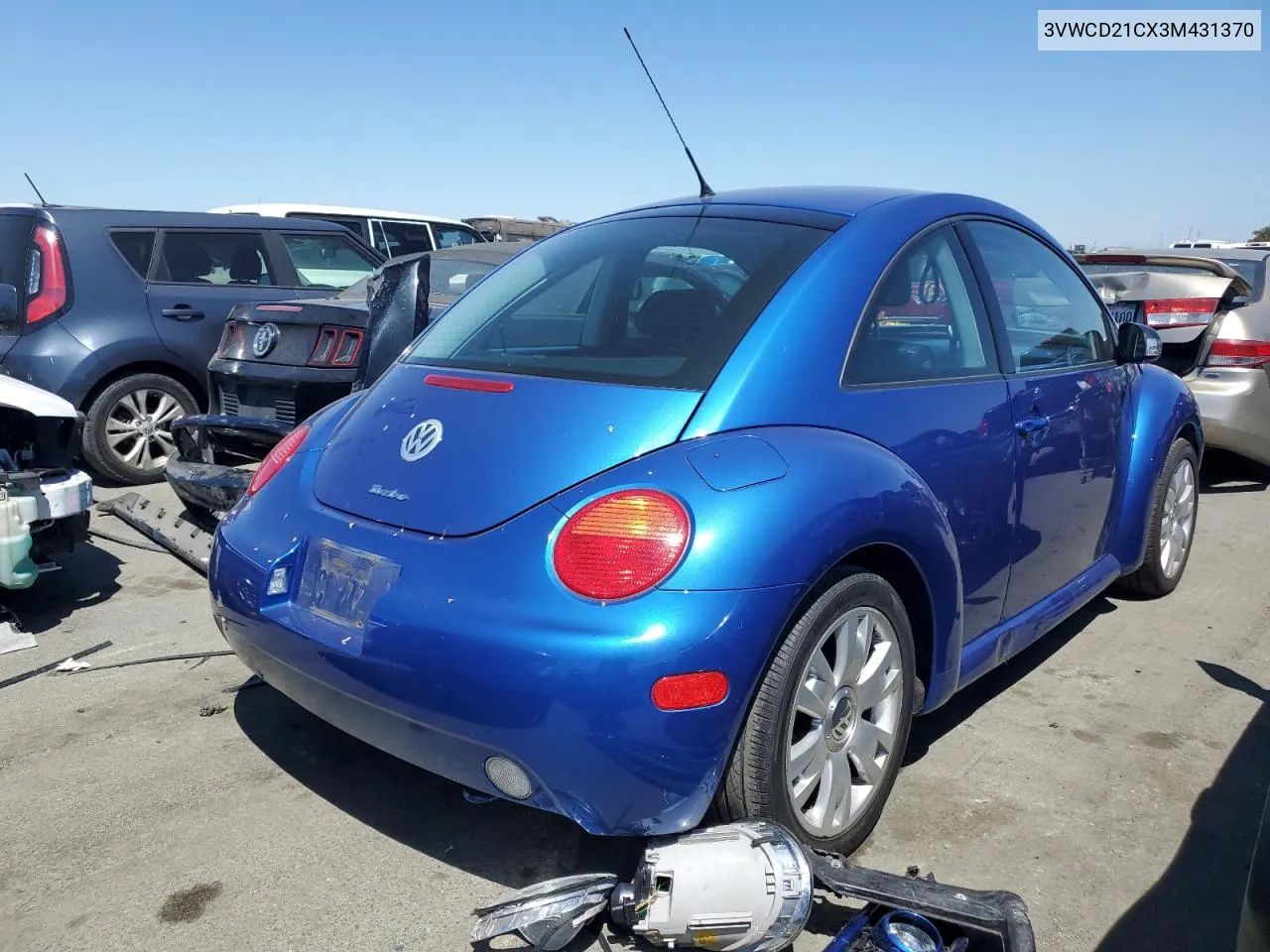 2003 Volkswagen New Beetle Gls VIN: 3VWCD21CX3M431370 Lot: 65962224