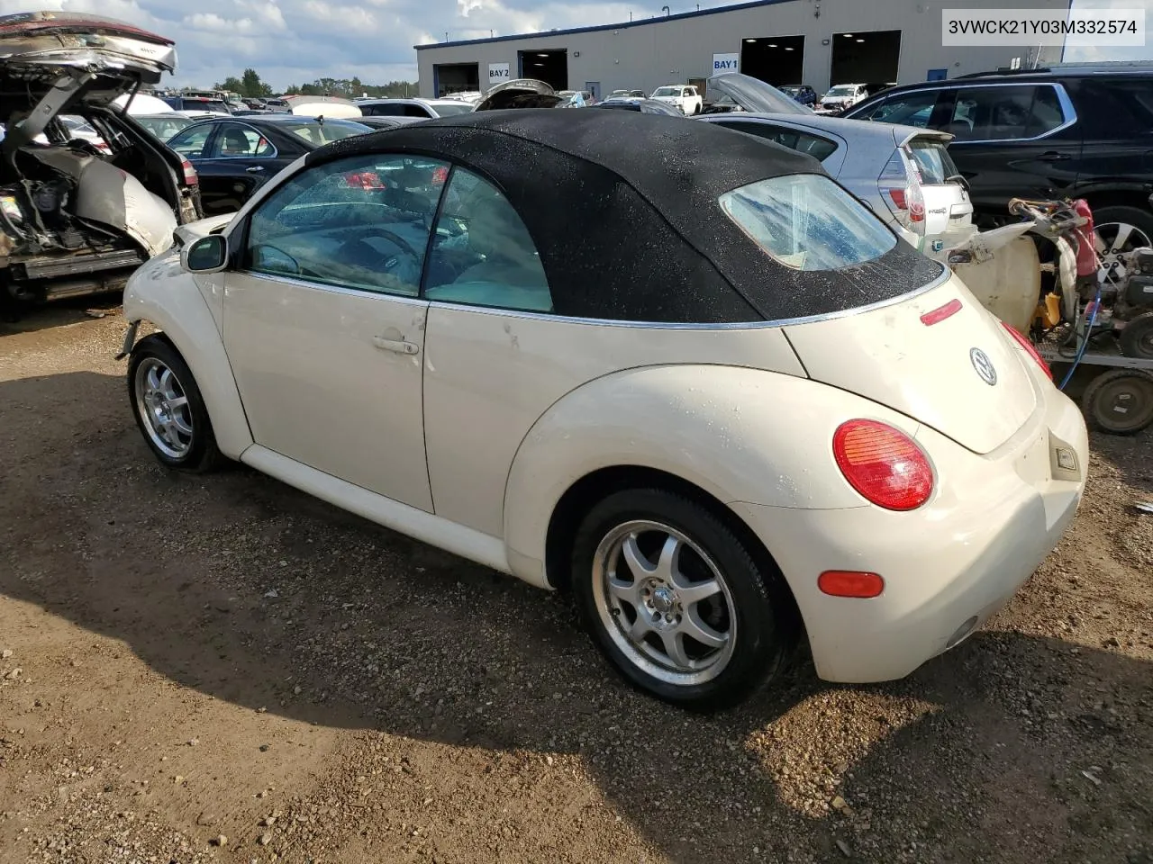 2003 Volkswagen New Beetle Gls VIN: 3VWCK21Y03M332574 Lot: 69212684