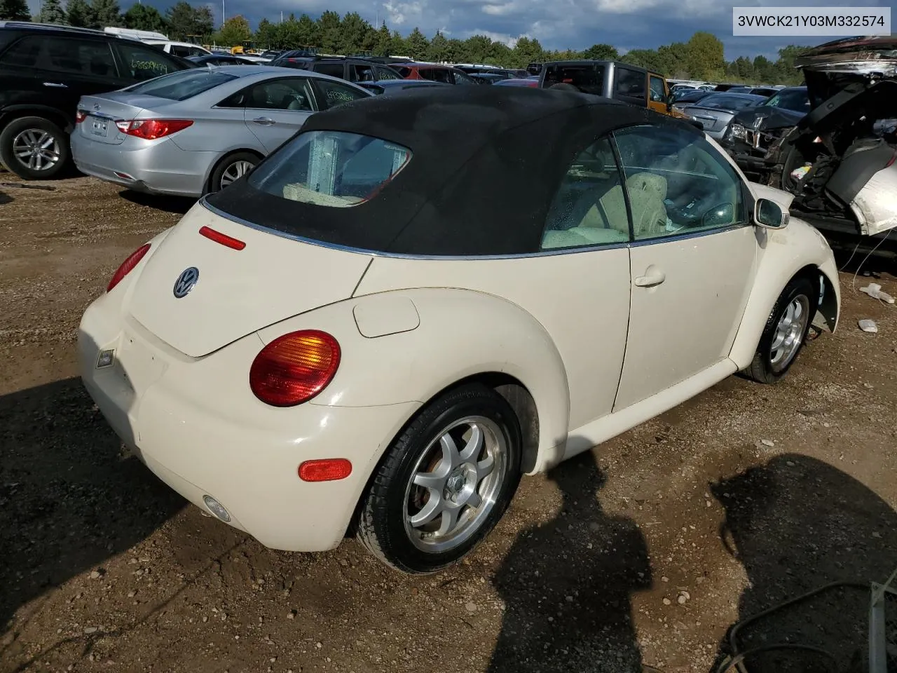 2003 Volkswagen New Beetle Gls VIN: 3VWCK21Y03M332574 Lot: 69212684