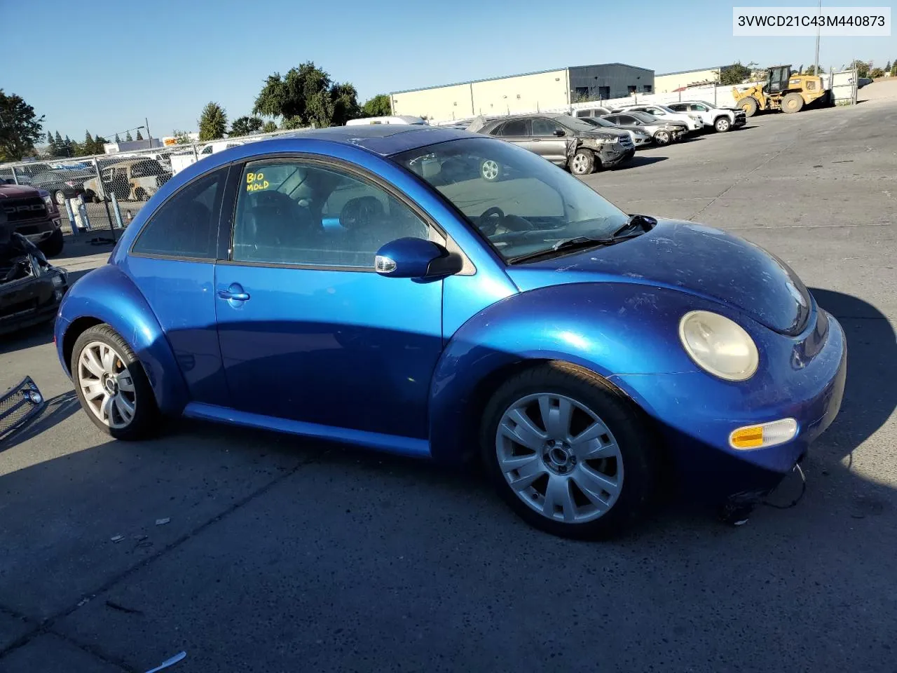 2003 Volkswagen New Beetle Gls VIN: 3VWCD21C43M440873 Lot: 70630564