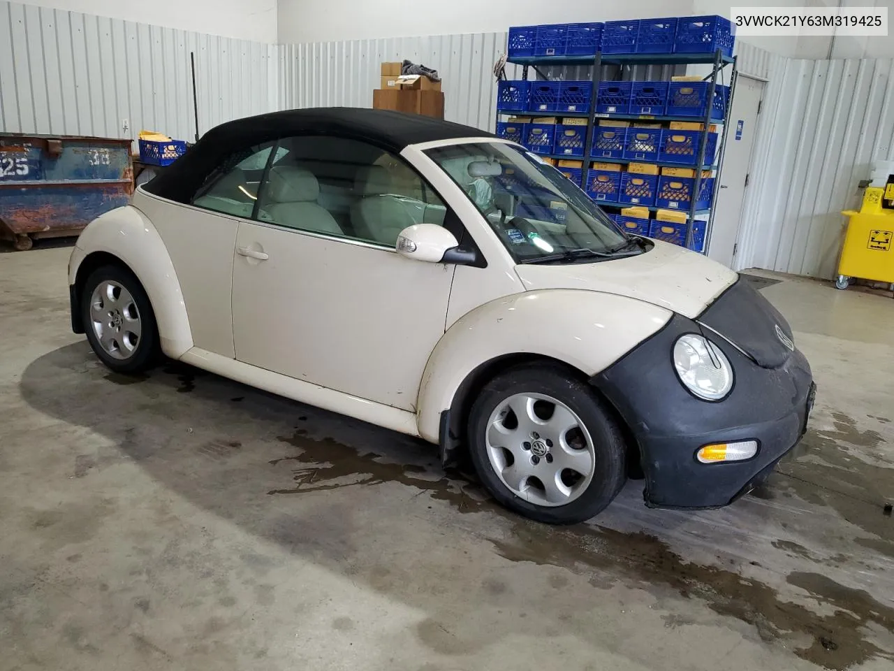 2003 Volkswagen New Beetle Gls VIN: 3VWCK21Y63M319425 Lot: 71074874