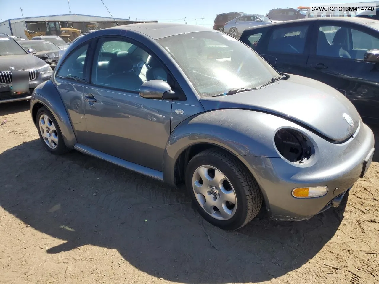 2003 Volkswagen New Beetle Gls VIN: 3VWCK21C13M414740 Lot: 72049974