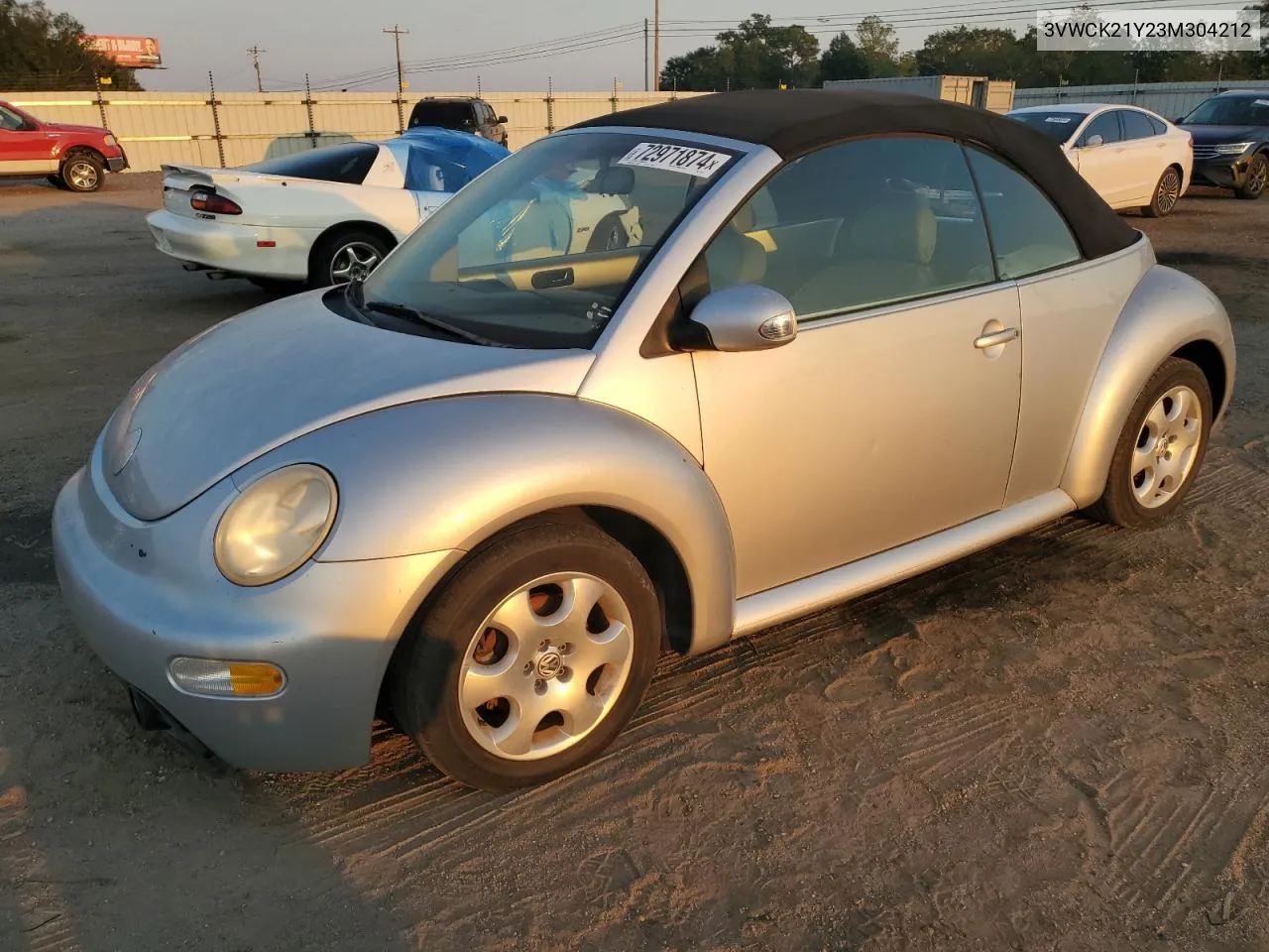 2003 Volkswagen New Beetle Gls VIN: 3VWCK21Y23M304212 Lot: 72971874