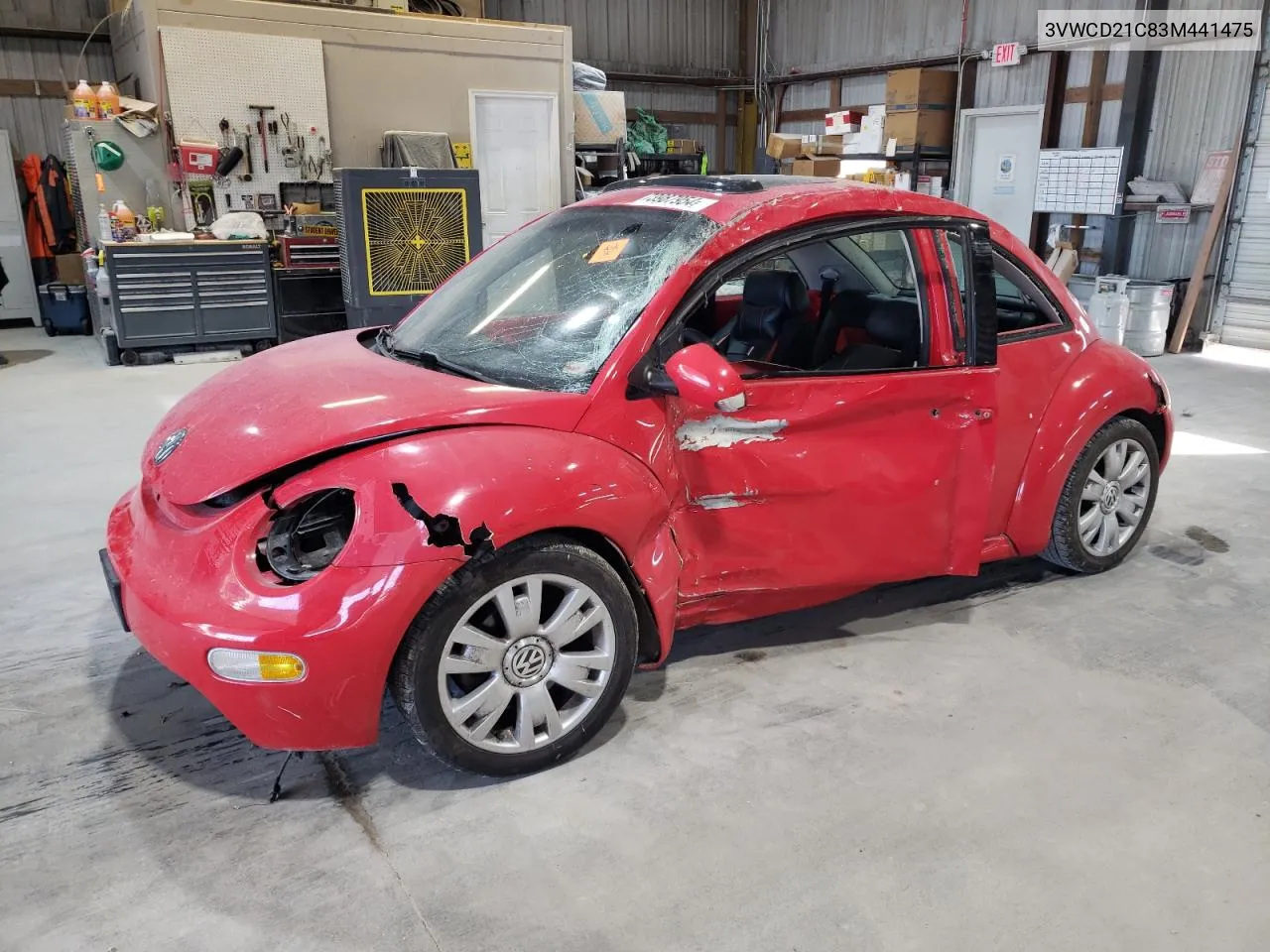 2003 Volkswagen New Beetle Gls VIN: 3VWCD21C83M441475 Lot: 73987954