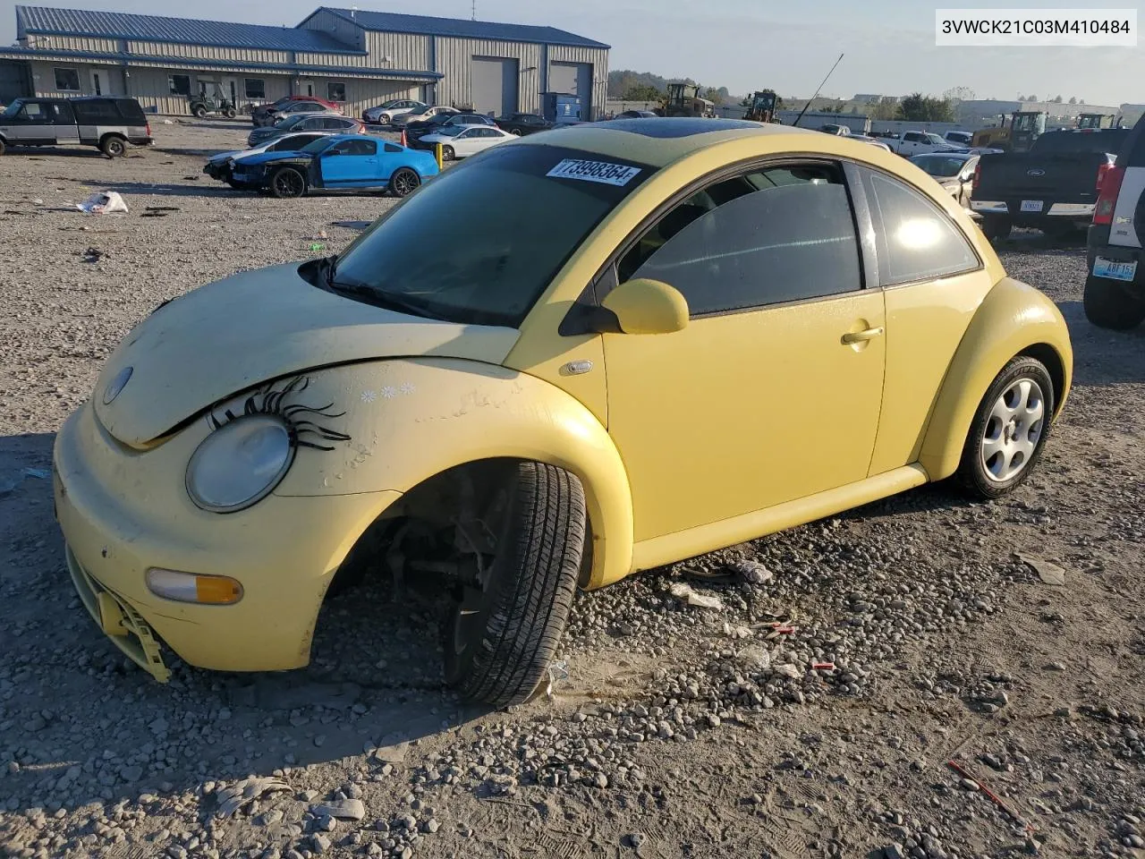 2003 Volkswagen New Beetle Gls VIN: 3VWCK21C03M410484 Lot: 73998364