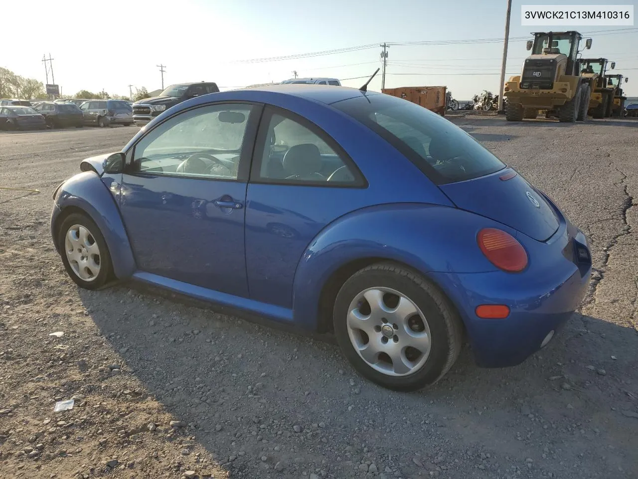 2003 Volkswagen New Beetle Gls VIN: 3VWCK21C13M410316 Lot: 74364084